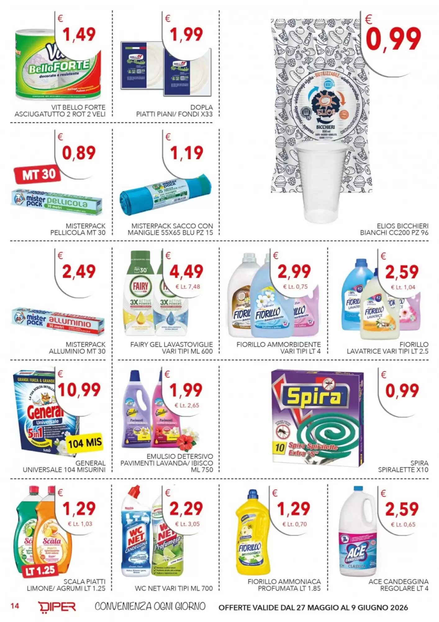 Volantino promozionale Diper  valide dal 27/05/2026 - Pagina 14.