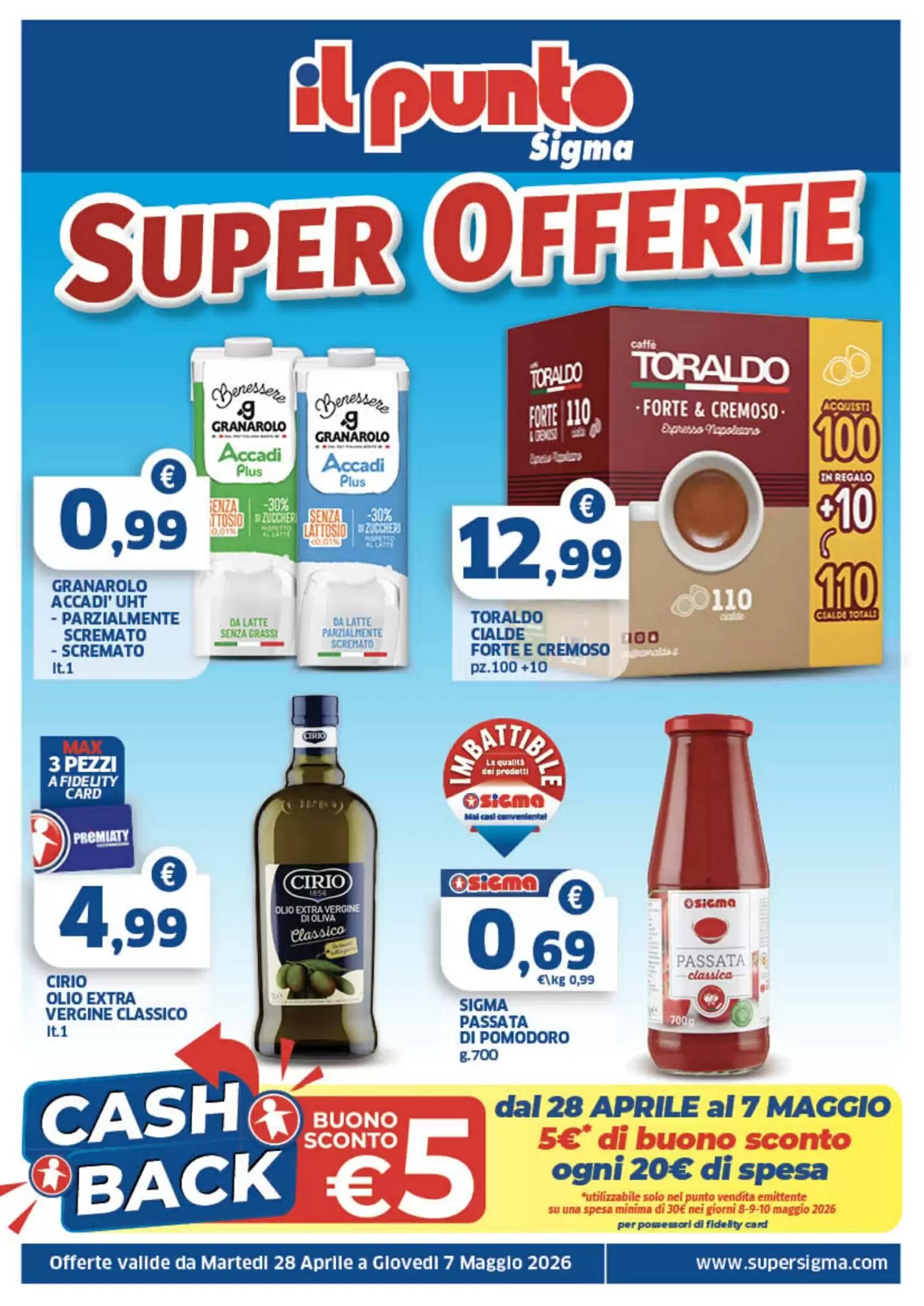 Volantino promozionale Il Punto Sigma  valide dal 28/05/2026 - Pagina 1.
