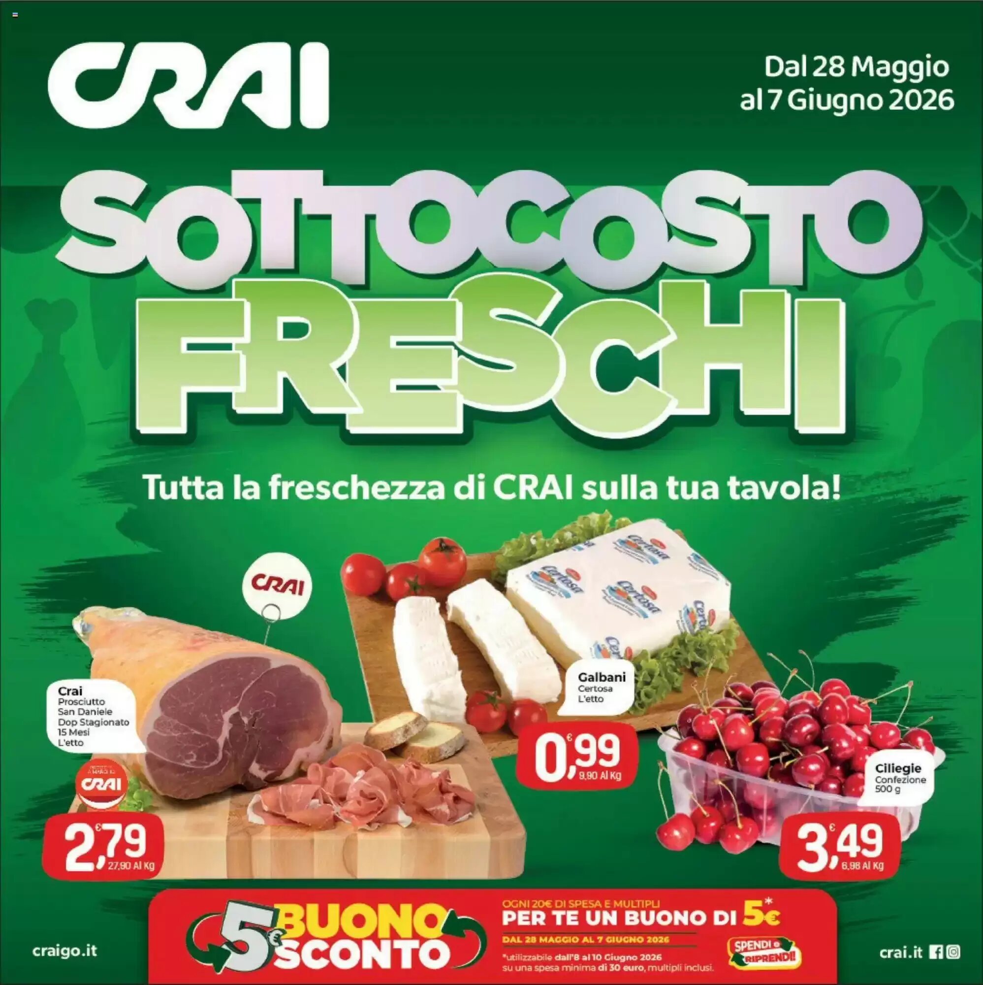 Volantino promozionale Crai  valide dal 28/05/2026 - Pagina 1.