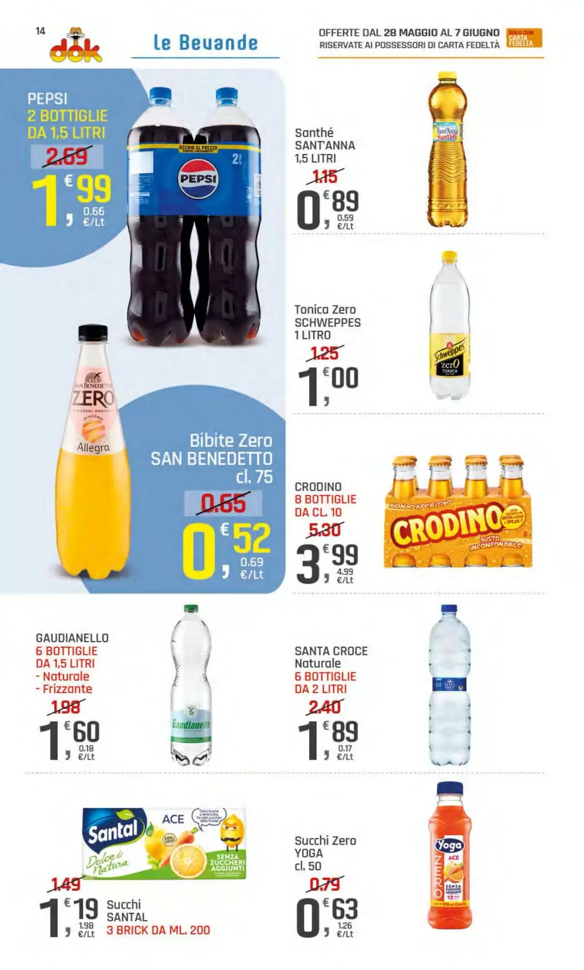 Volantino promozionale Supermercati Dok  valide dal 28/05/2026 - Pagina 14.