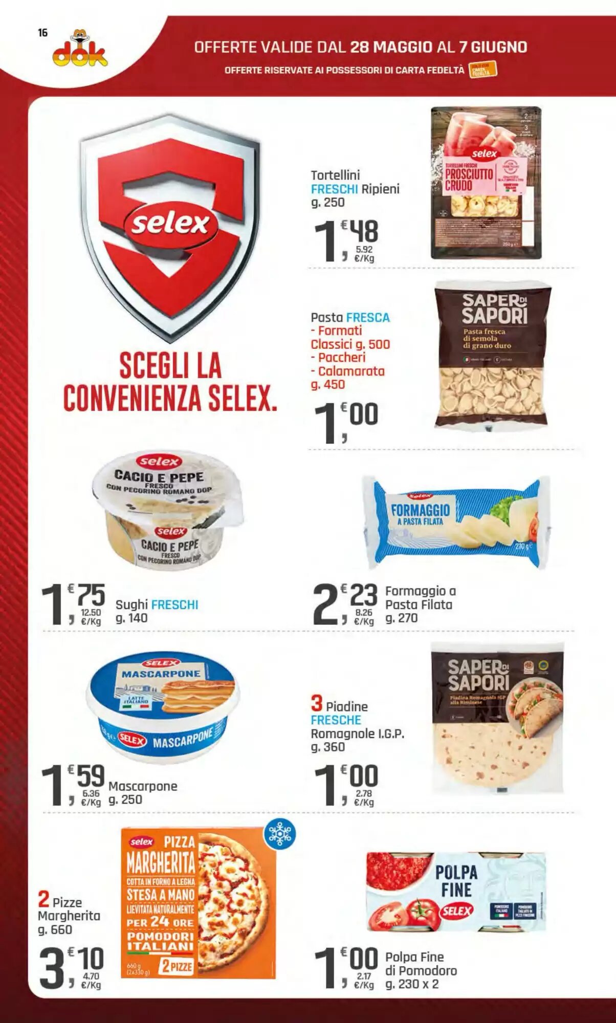 Volantino promozionale Supermercati Dok  valide dal 28/05/2026 - Pagina 16.
