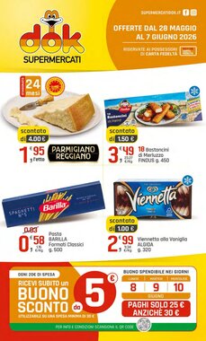 Volantino promozionale Supermercati Dok  valide dal 28/05/2026