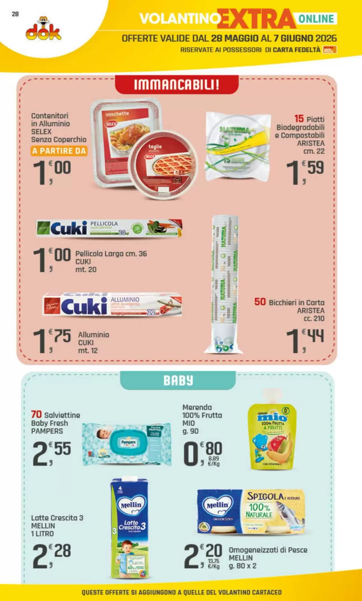 Volantino promozionale Supermercati Dok  valide dal 28/05/2026 - Pagina 29.