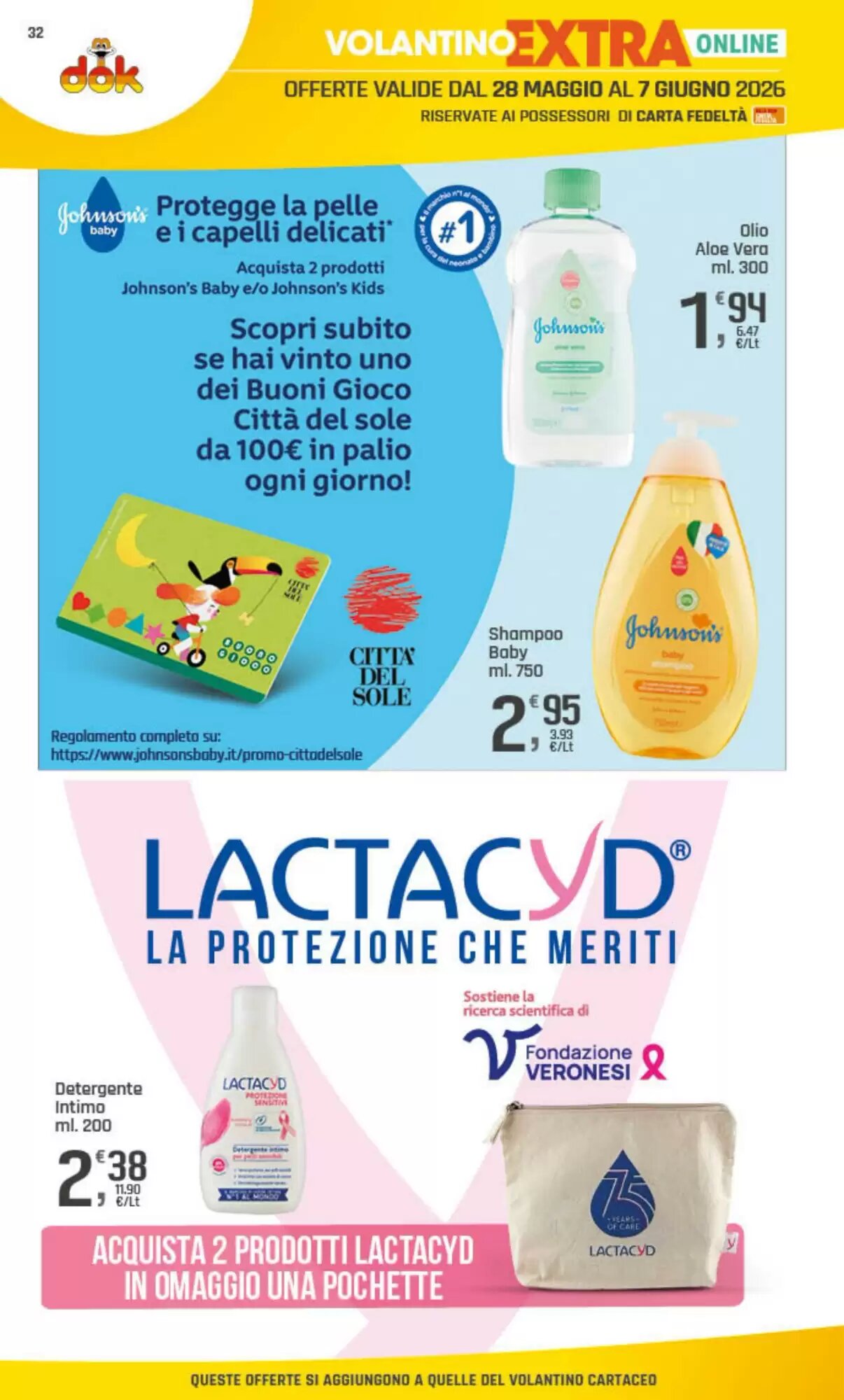 Volantino promozionale Supermercati Dok  valide dal 28/05/2026 - Pagina 33.