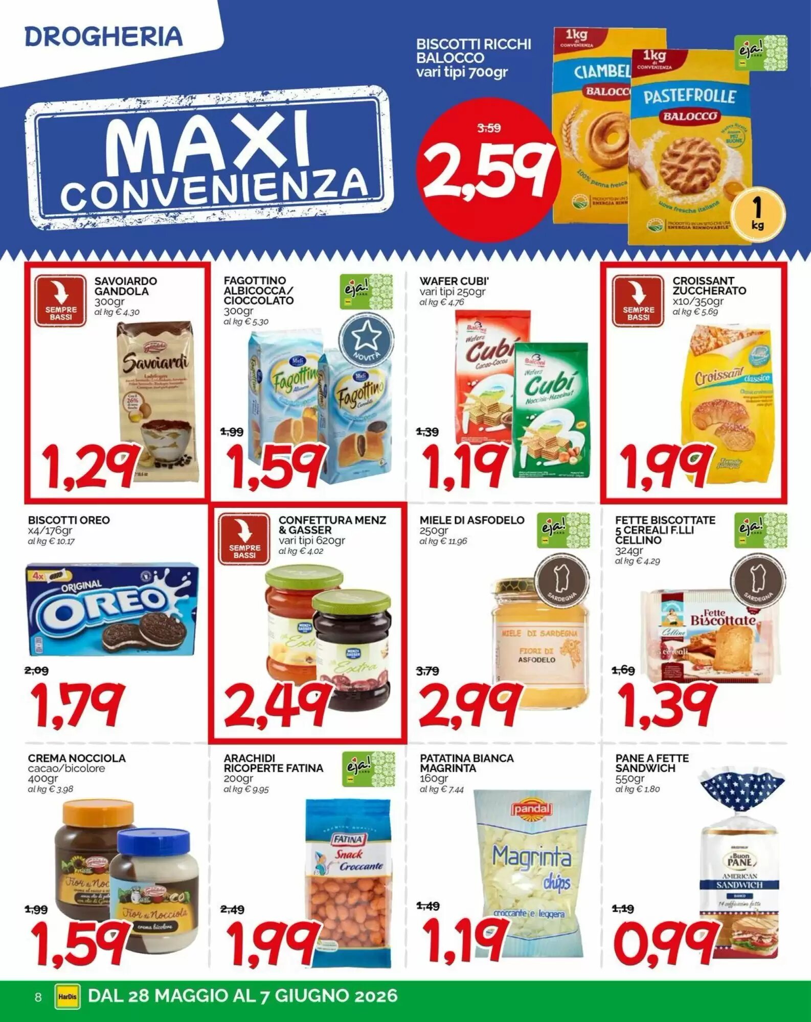 Volantino promozionale Hardis  valide dal 28/05/2026 - Pagina 8.