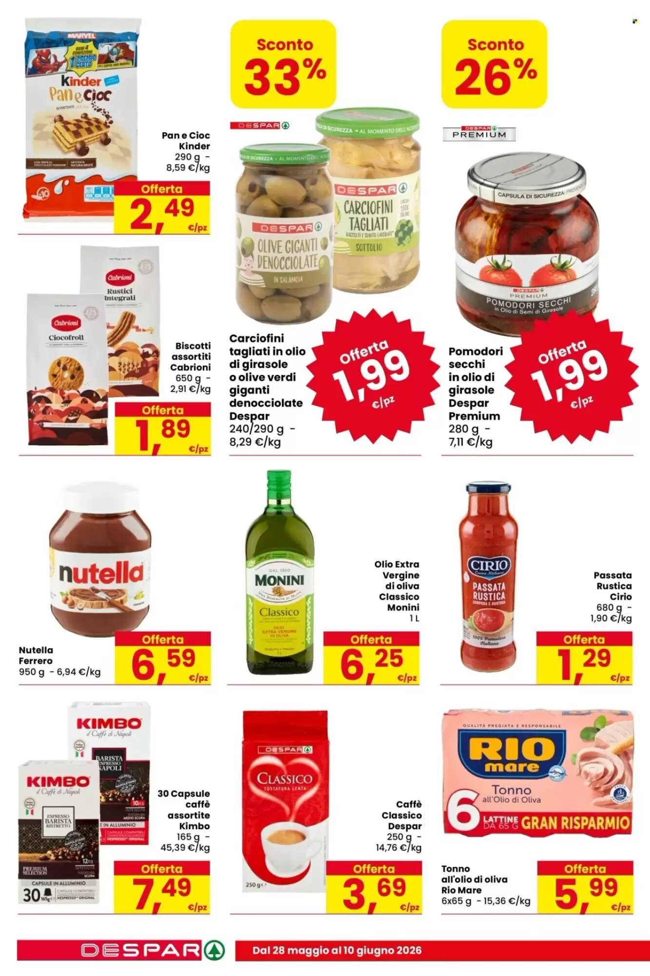 Volantino promozionale Despar  valide dal 28/05/2026 - Pagina 12.