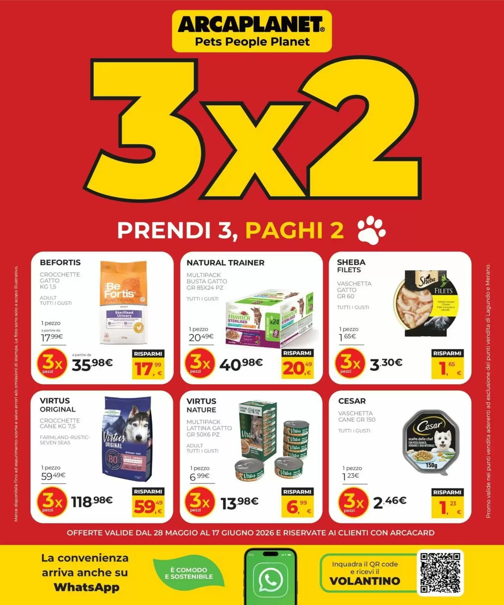 Volantino promozionale Arcaplanet  valide dal 28/05/2026 - Pagina 1.