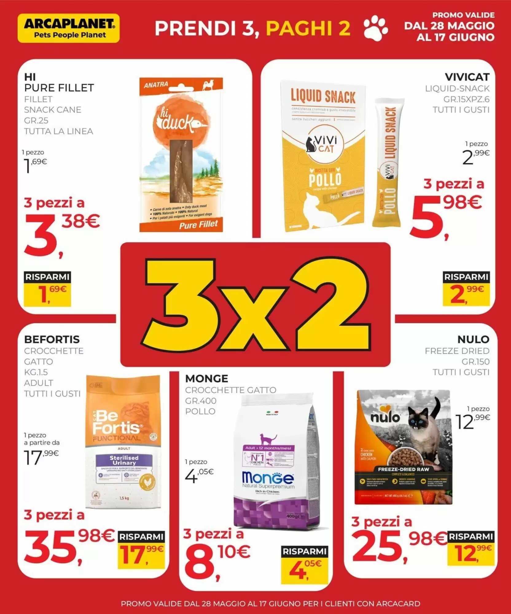 Volantino promozionale Arcaplanet  valide dal 28/05/2026 - Pagina 4.