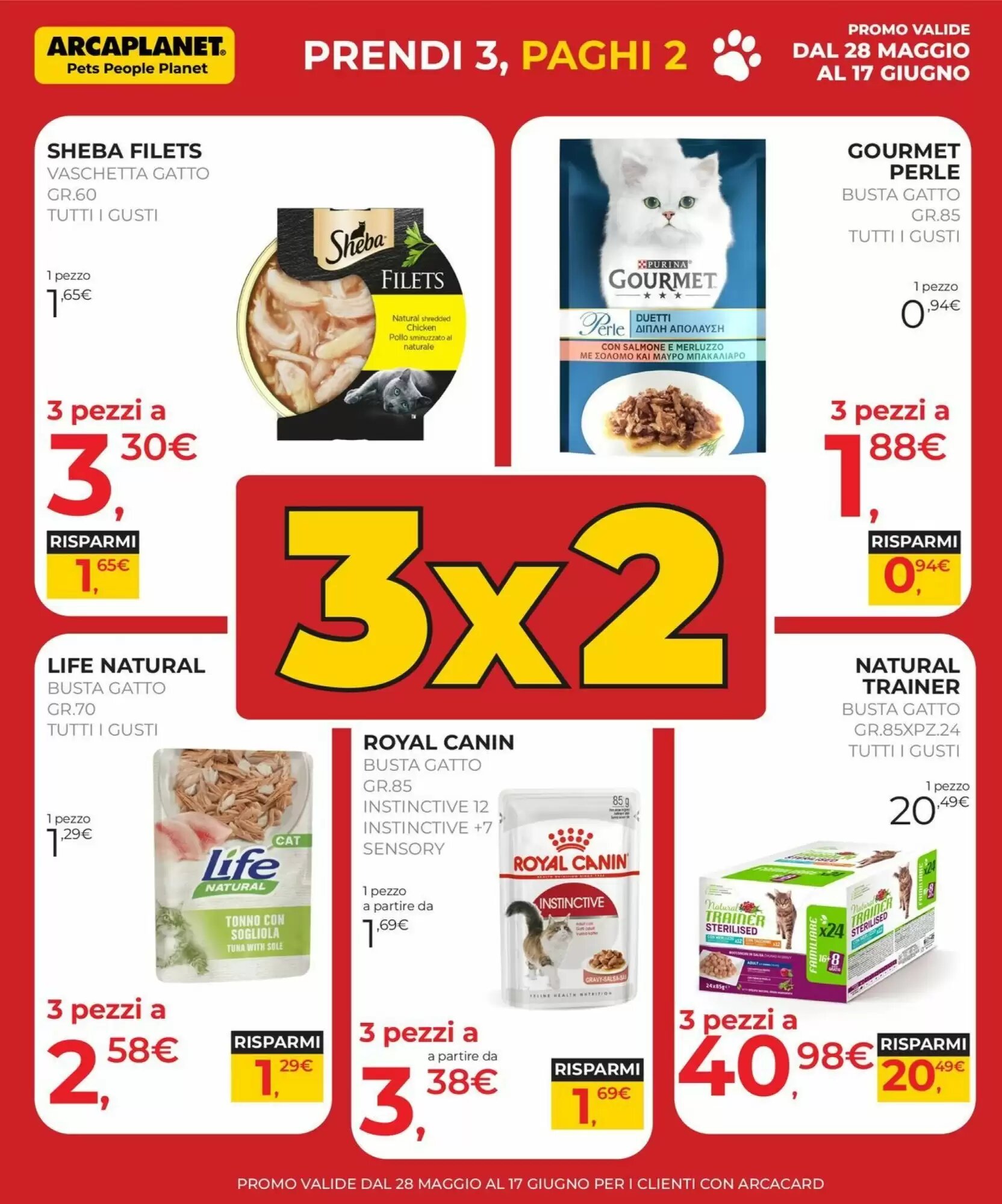 Volantino promozionale Arcaplanet  valide dal 28/05/2026 - Pagina 6.