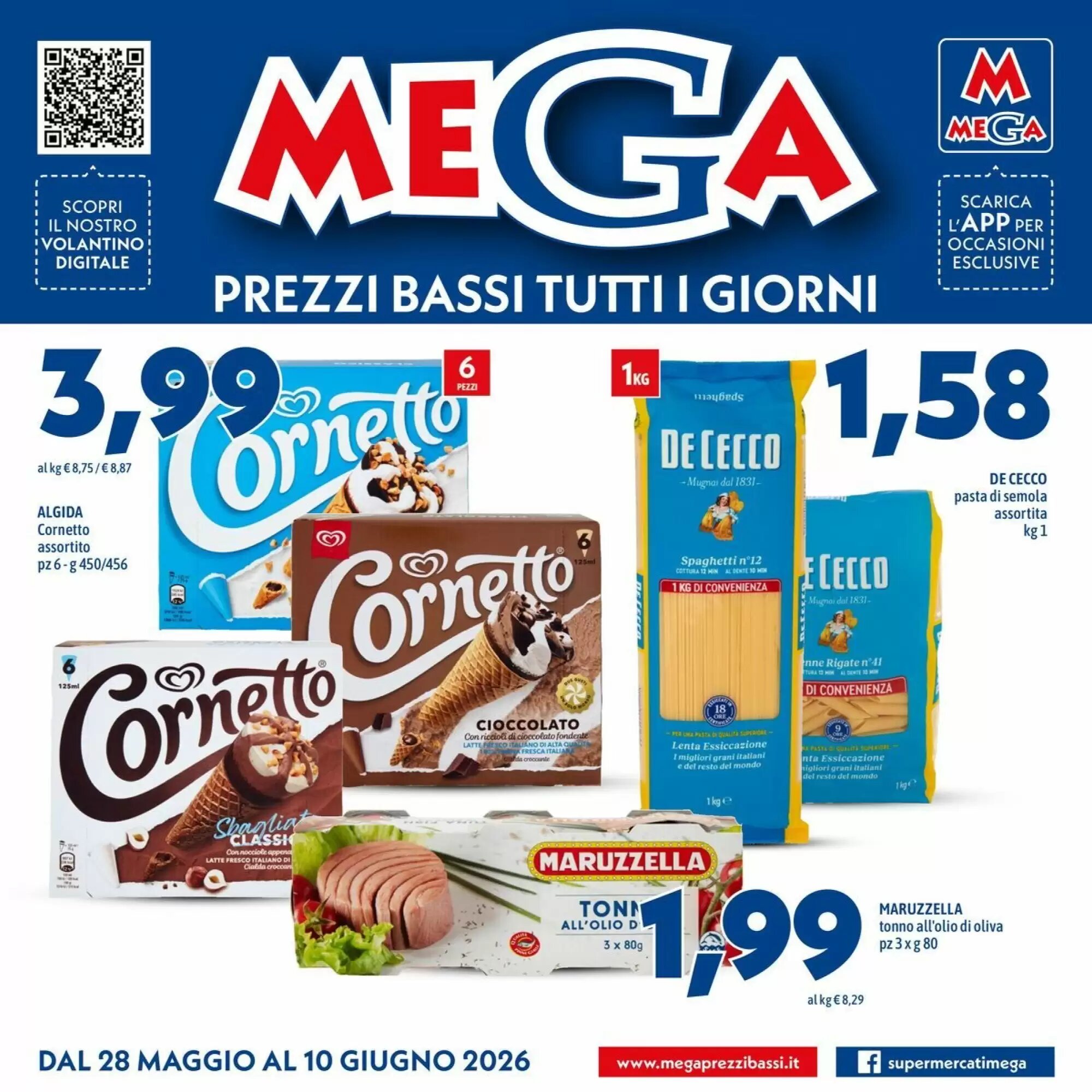 Volantino promozionale MEGA  valide dal 28/05/2026 - Pagina 1.