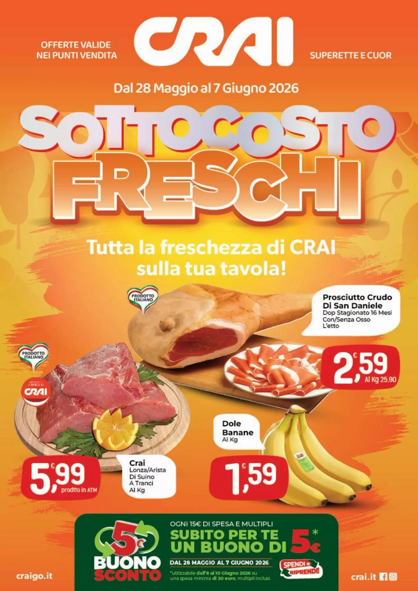 Volantino promozionale Crai  valide dal 28/05/2026 - Pagina 1.
