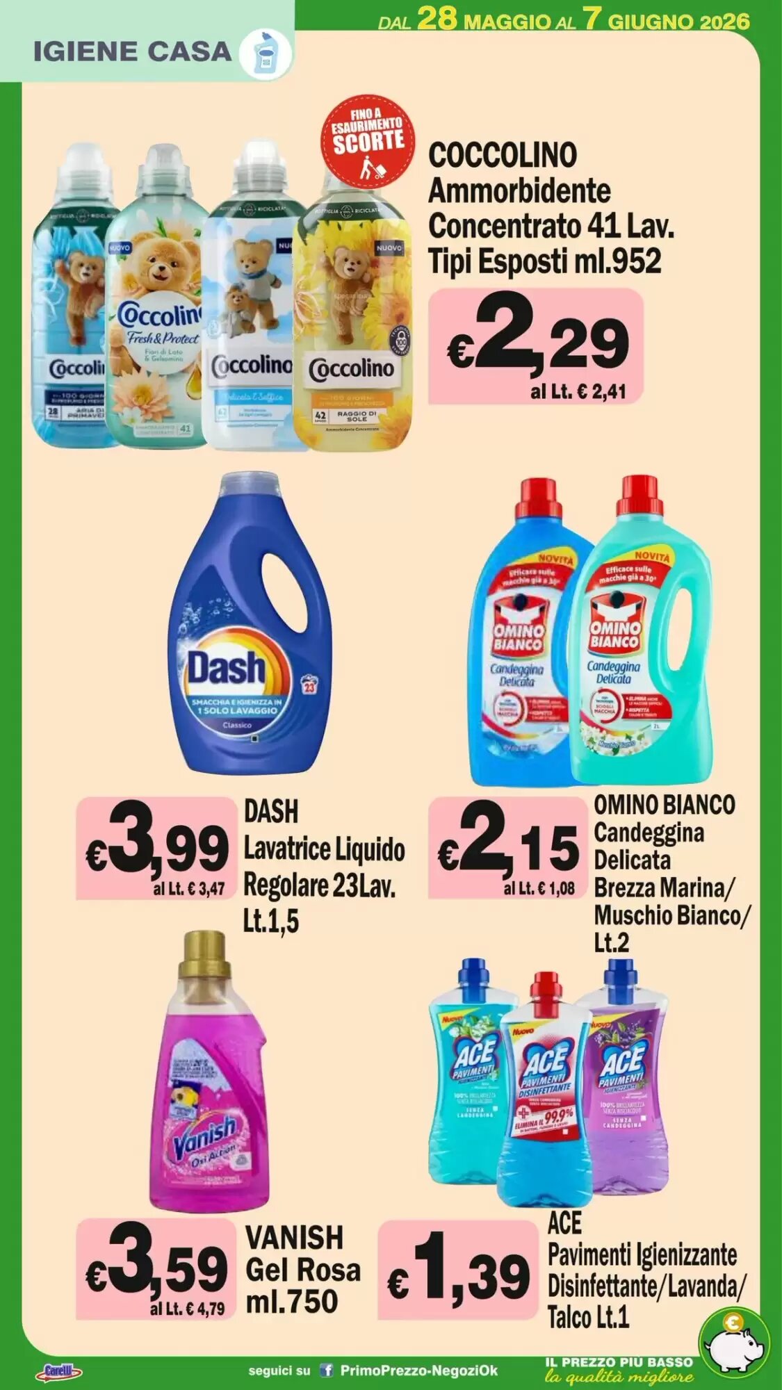 Volantino promozionale Primo Prezzo  valide dal 28/05/2026 - Pagina 20.