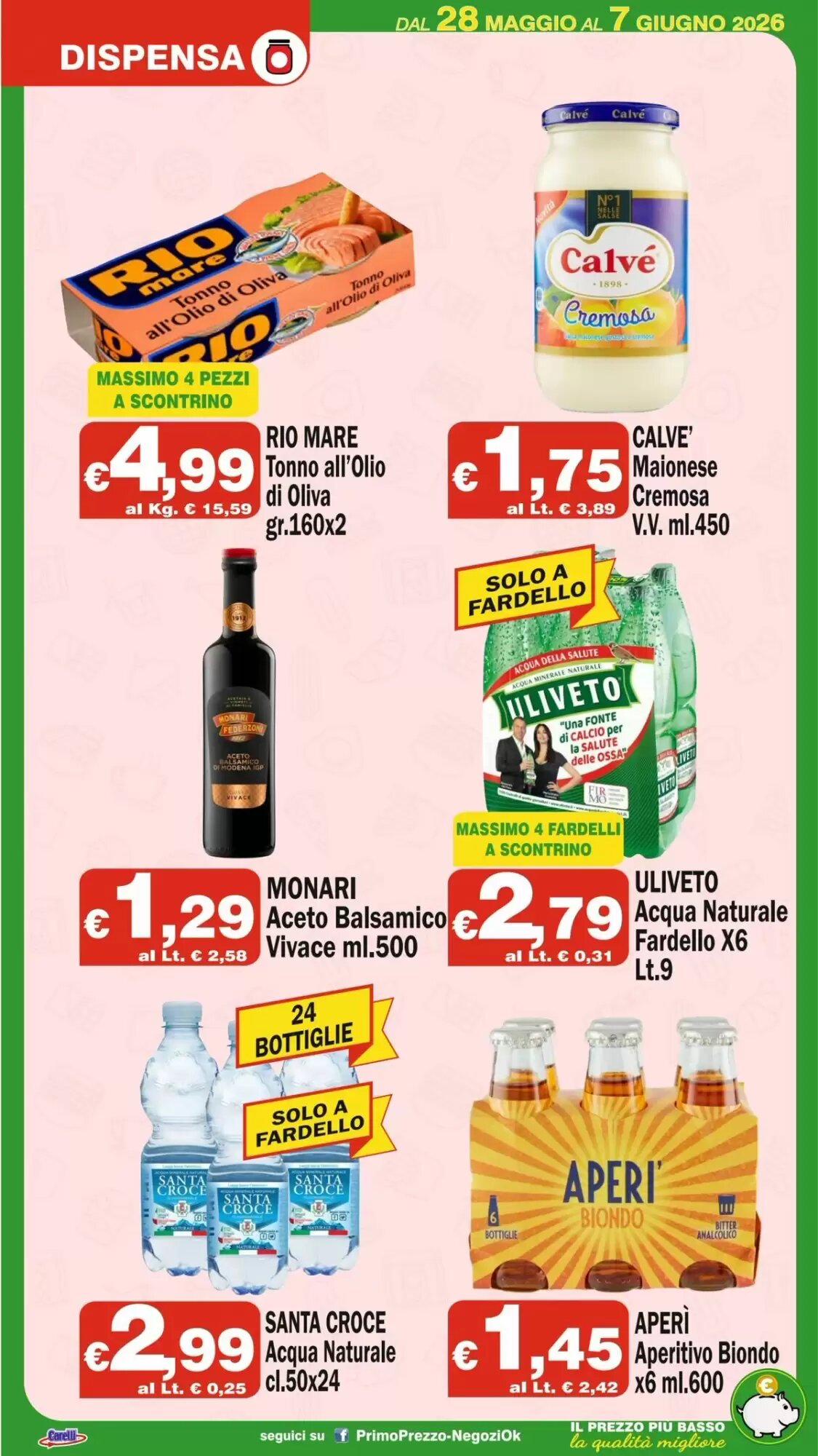Volantino promozionale Primo Prezzo  valide dal 28/05/2026 - Pagina 8.