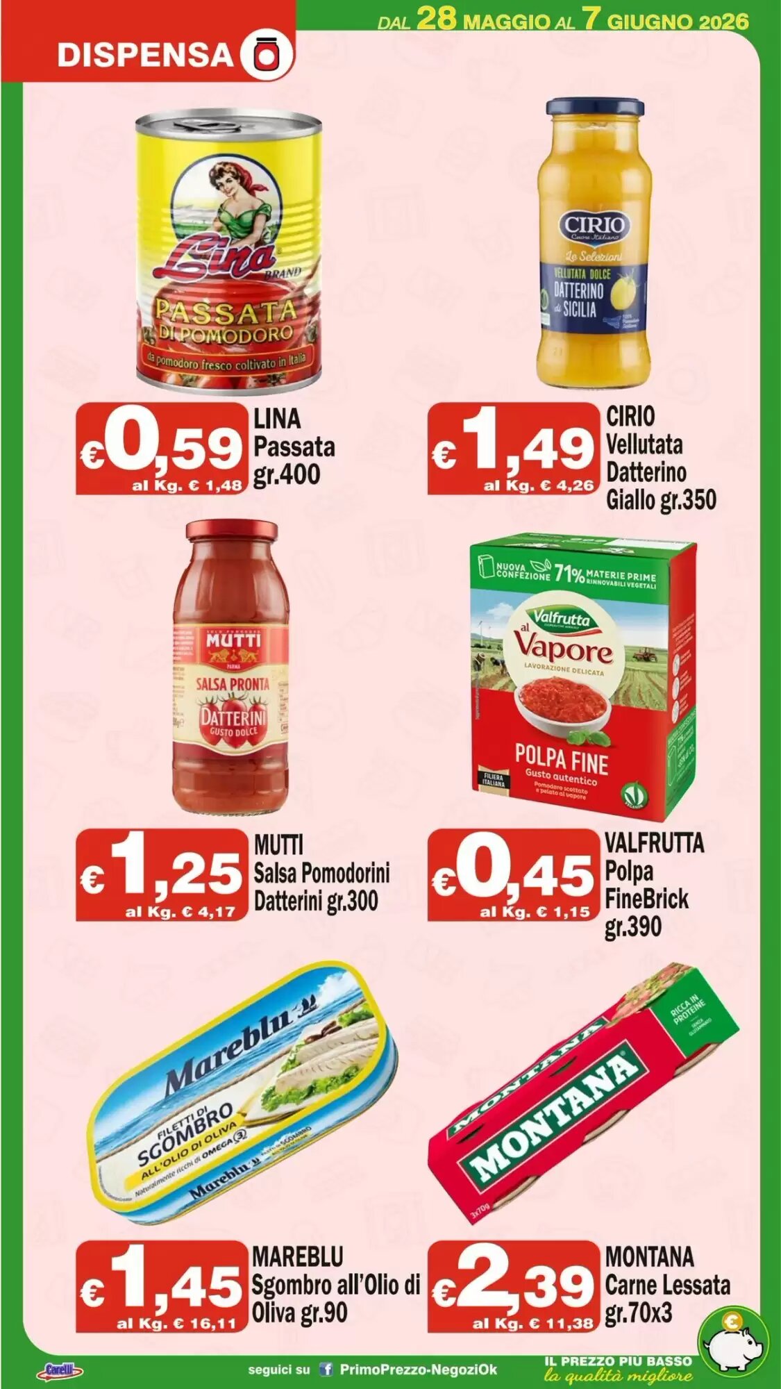 Volantino promozionale Primo Prezzo  valide dal 28/05/2026 - Pagina 9.