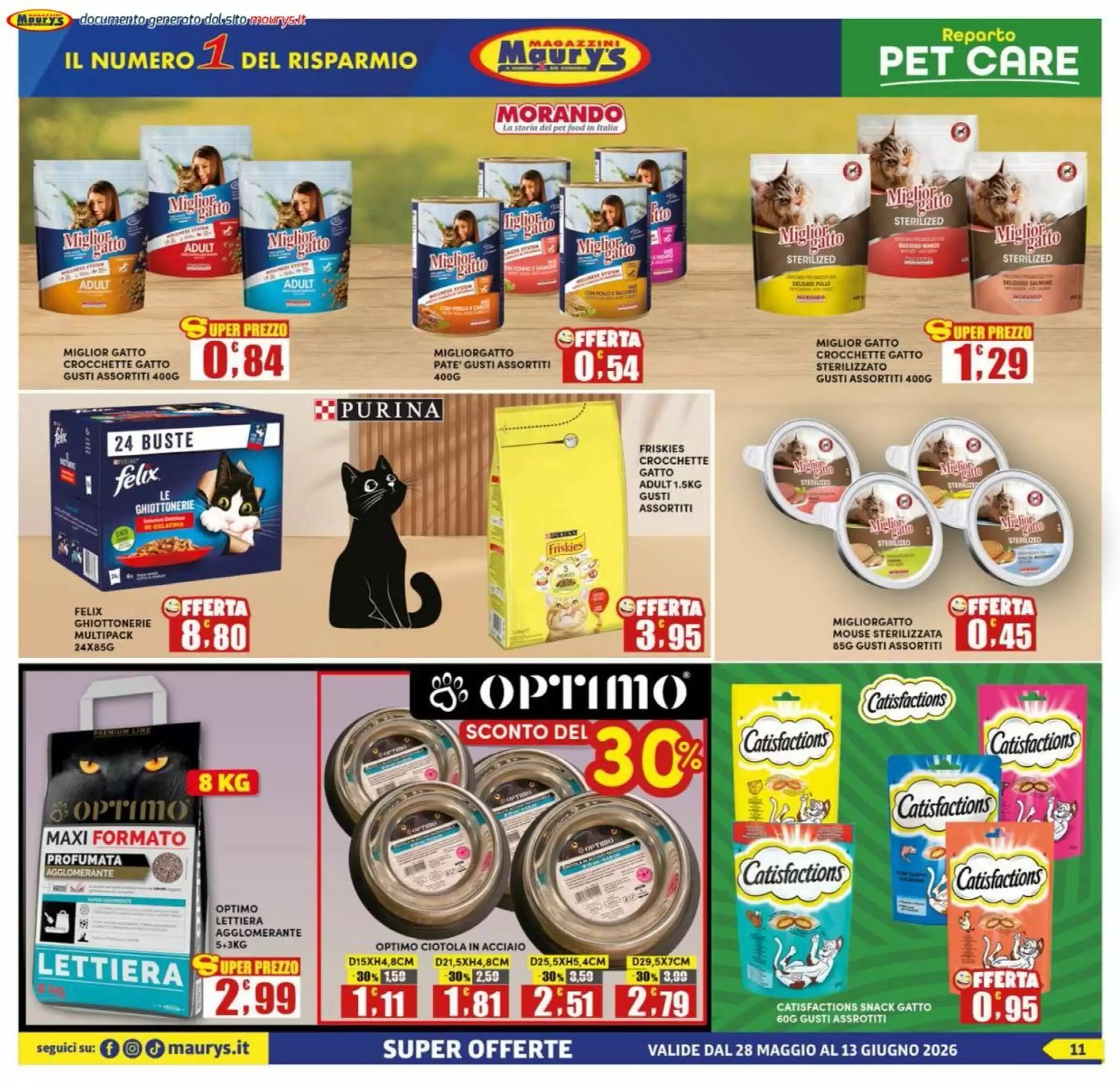 Volantino promozionale Maury's  valide dal 28/05/2026 - Pagina 11.