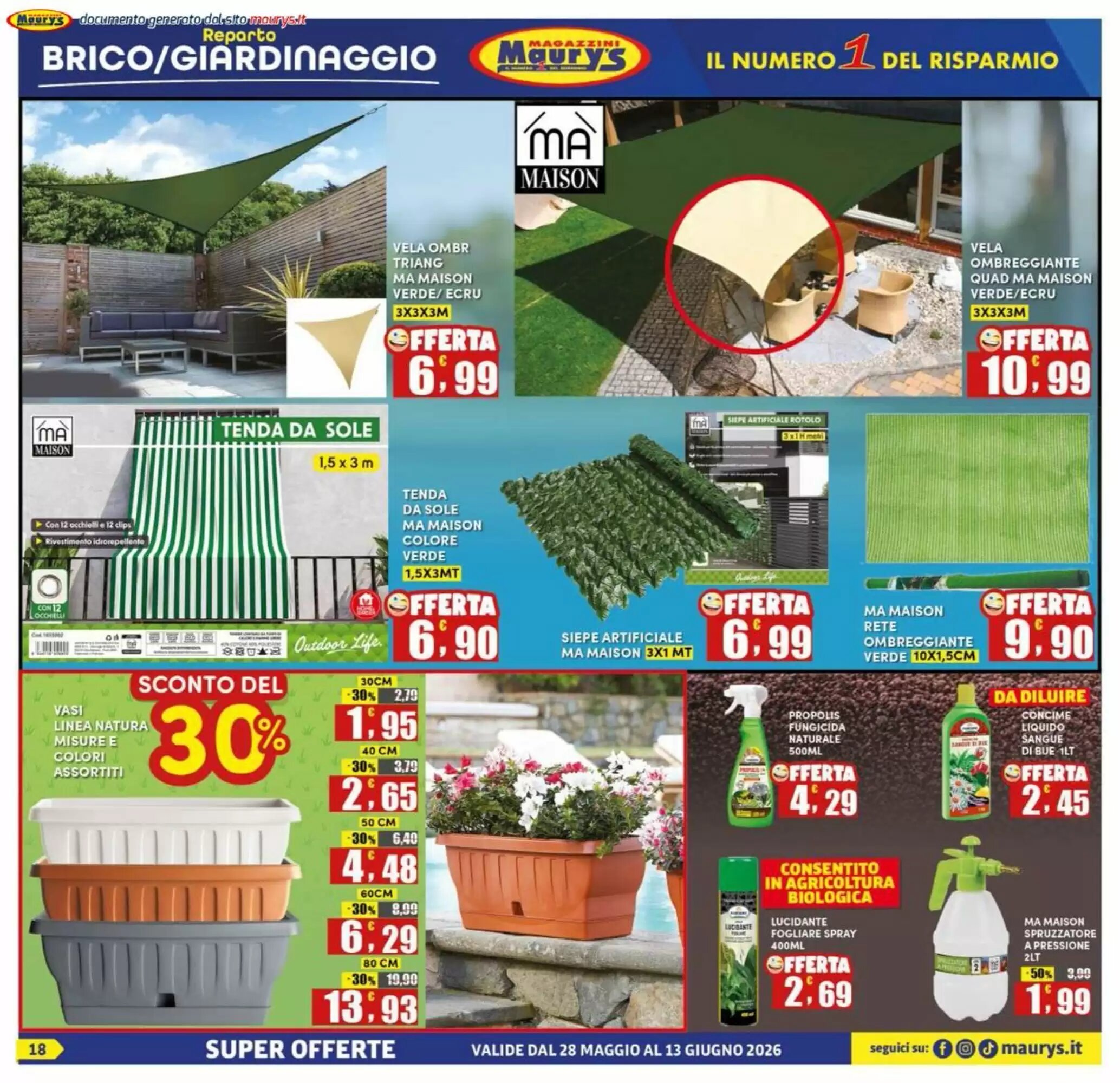 Volantino promozionale Maury's  valide dal 28/05/2026 - Pagina 18.