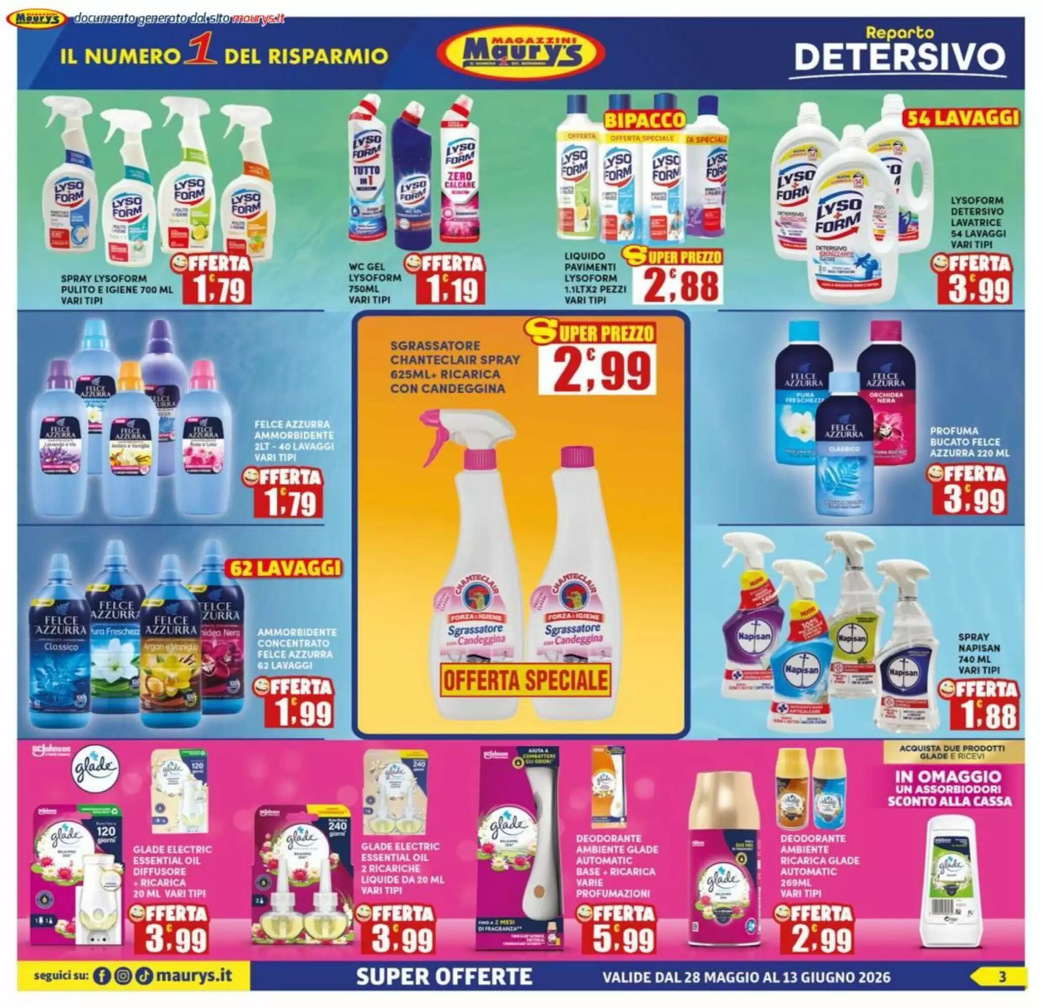 Volantino promozionale Maury's  valide dal 28/05/2026 - Pagina 3.