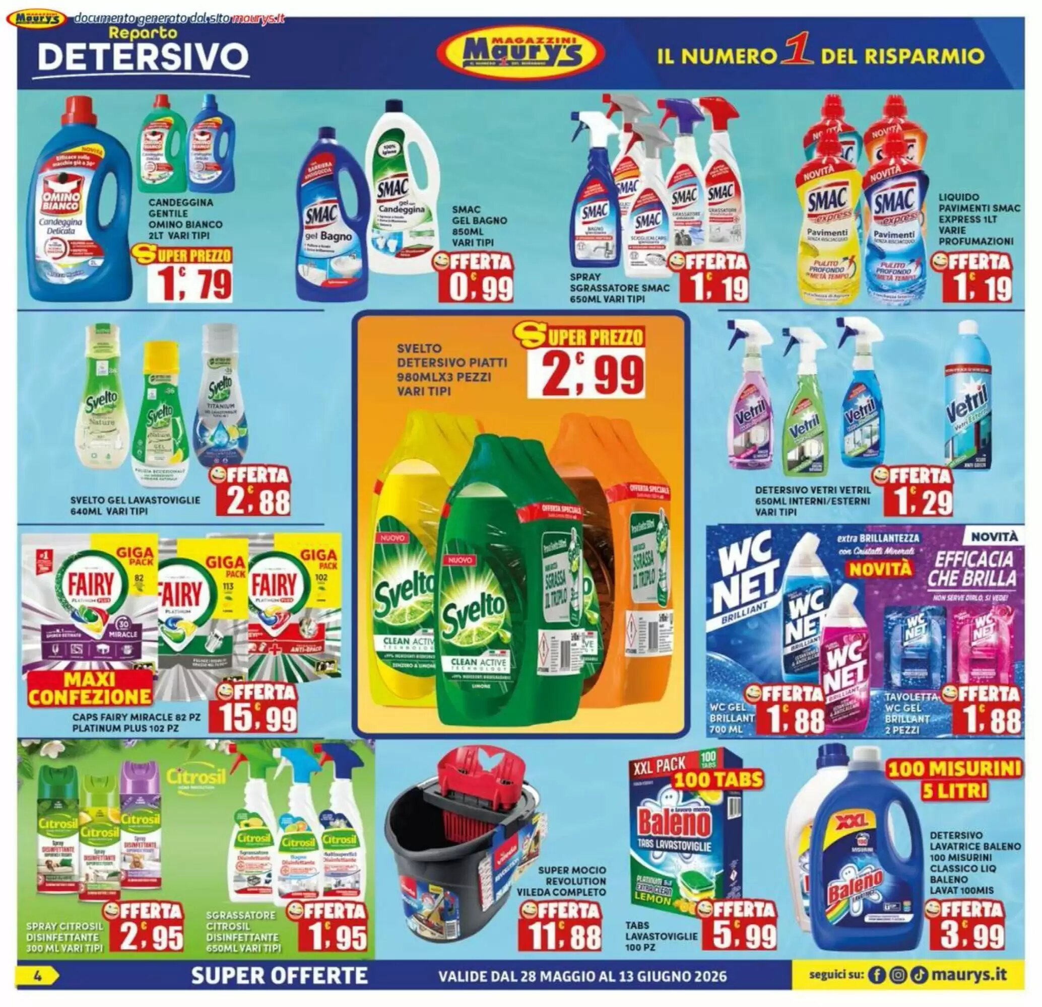 Volantino promozionale Maury's  valide dal 28/05/2026 - Pagina 4.