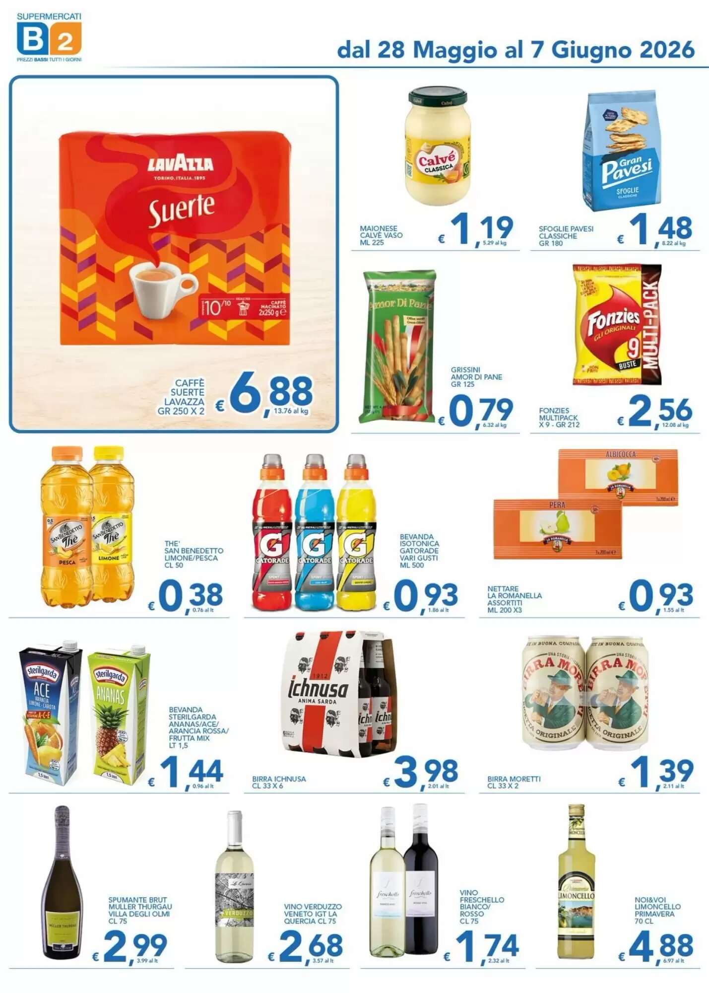 Volantino promozionale Supermercati B2  valide dal 28/05/2026 - Pagina 6.
