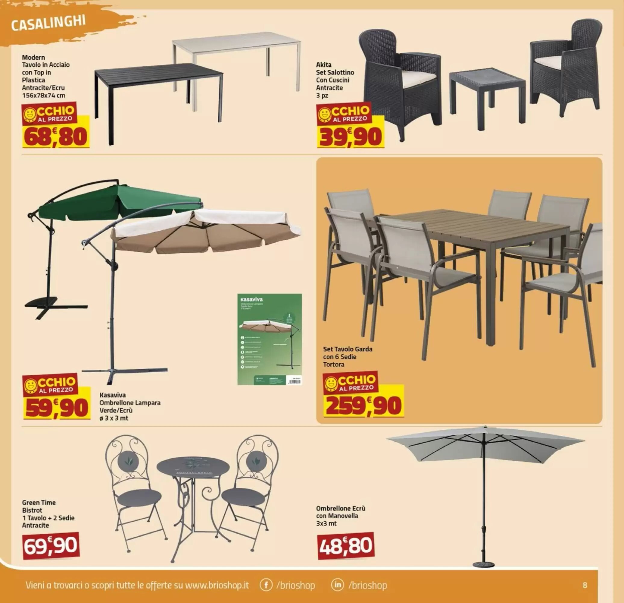Volantino promozionale Supermercati Briò  valide dal 28/05/2026 - Pagina 8.