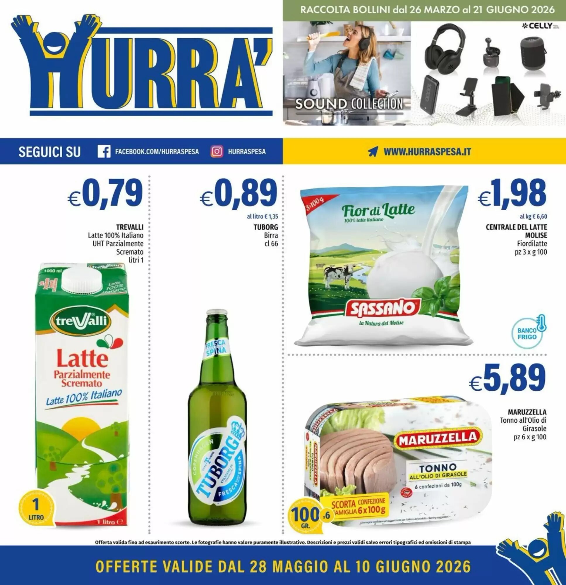 Volantino promozionale Hurrà  valide dal 28/05/2026 - Pagina 1.