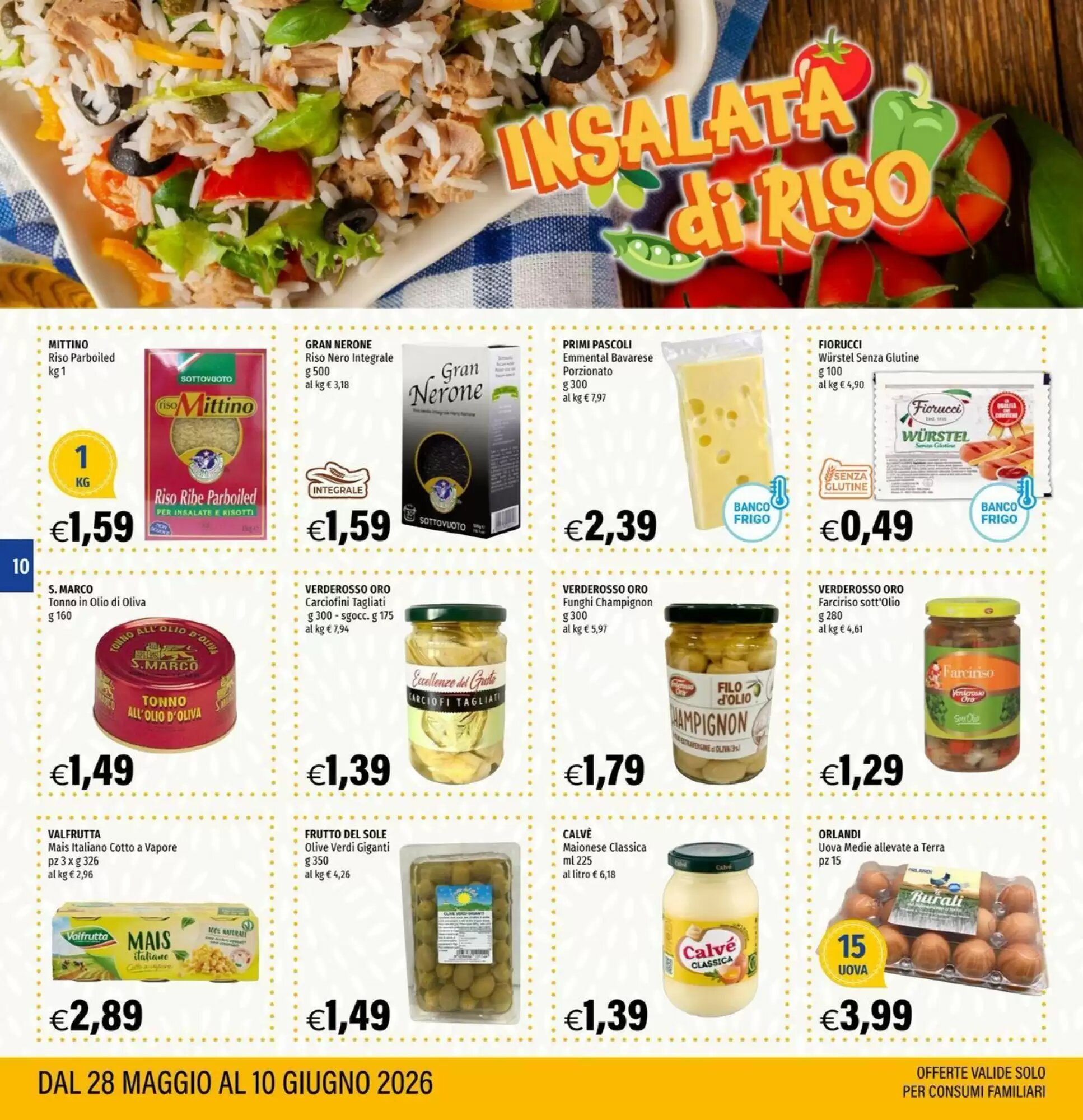 Volantino promozionale Hurrà  valide dal 28/05/2026 - Pagina 10.