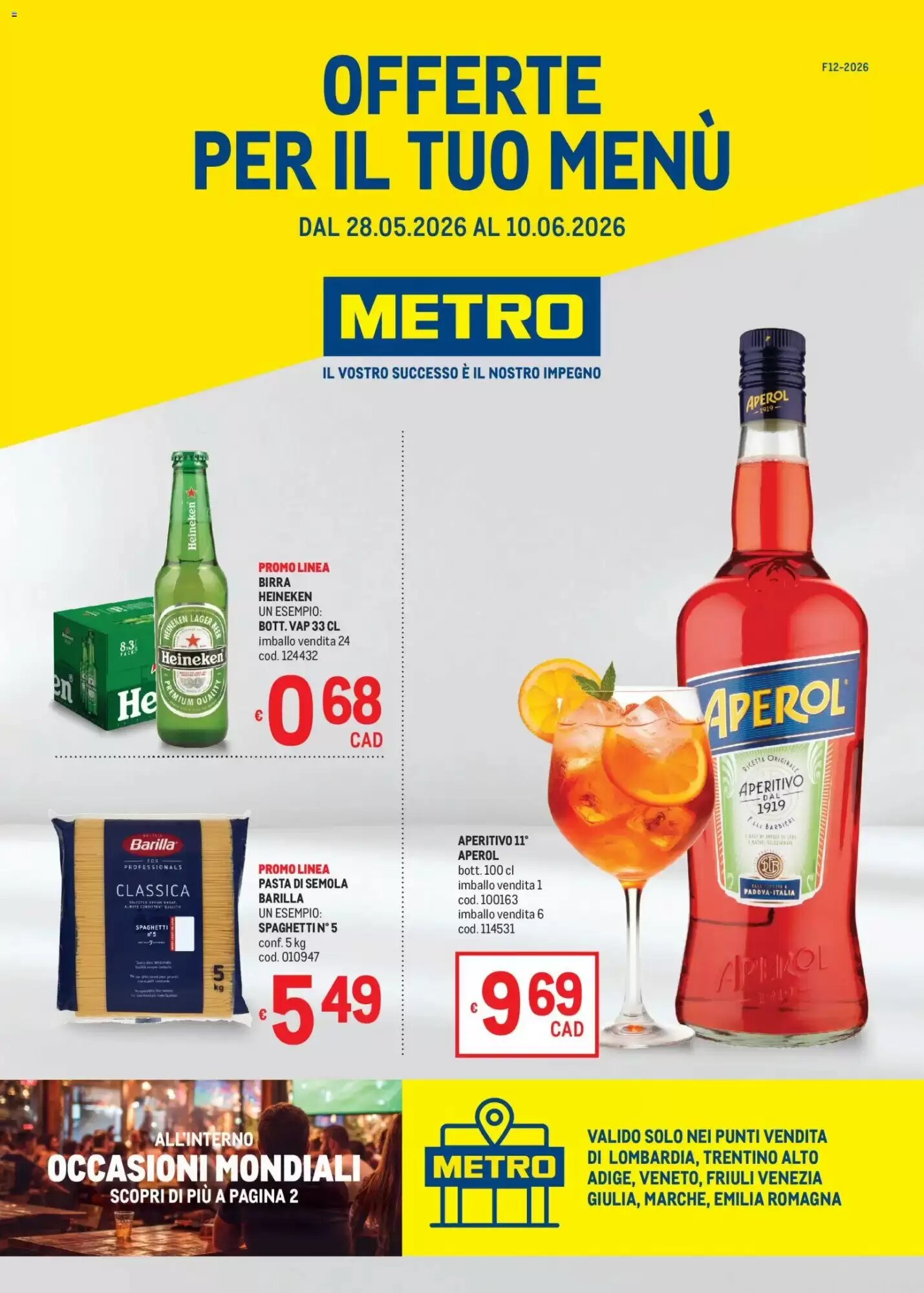 Volantino promozionale Metro  valide dal 28/05/2026 - Pagina 1.