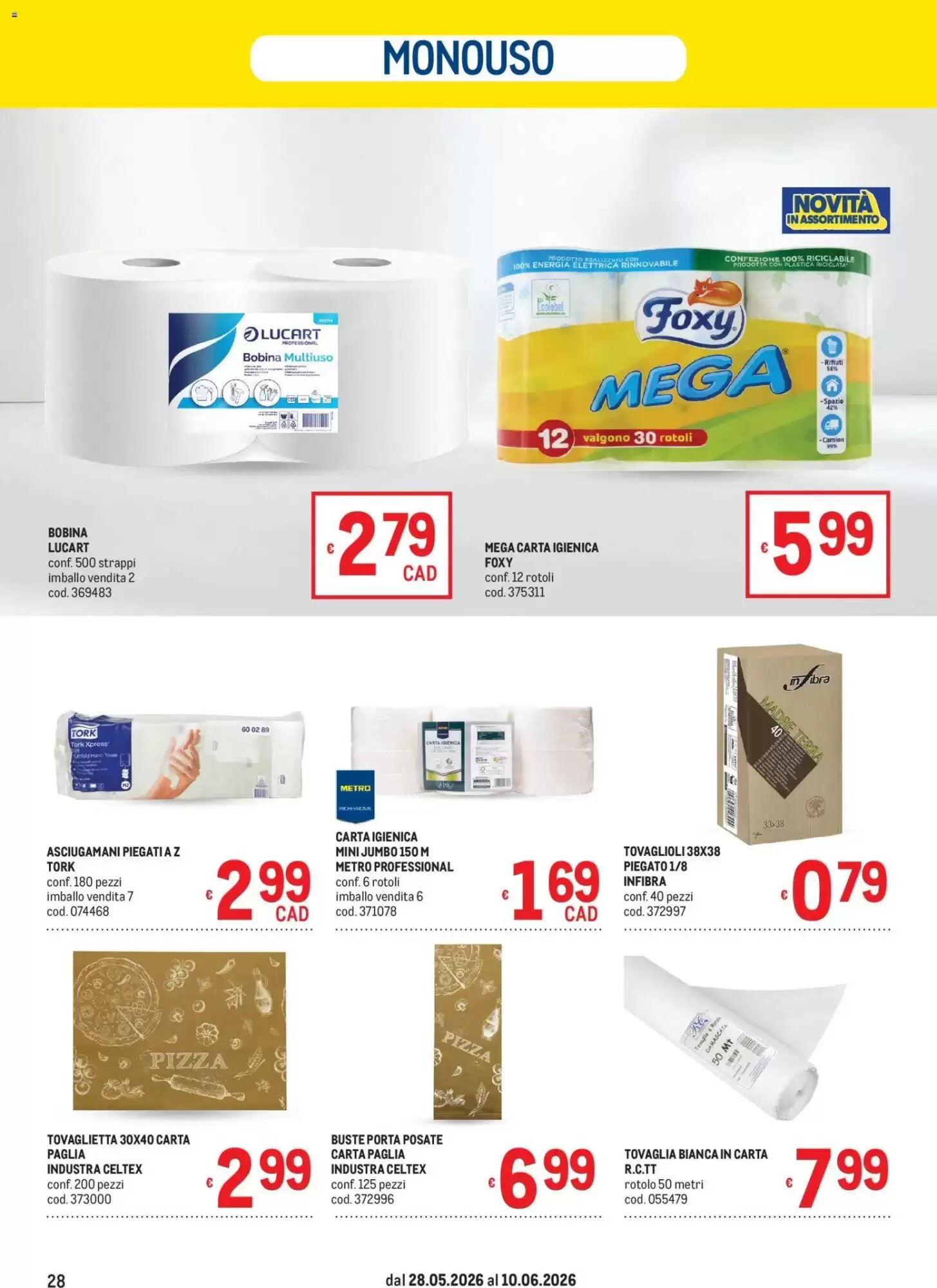 Volantino promozionale Metro  valide dal 28/05/2026 - Pagina 28.