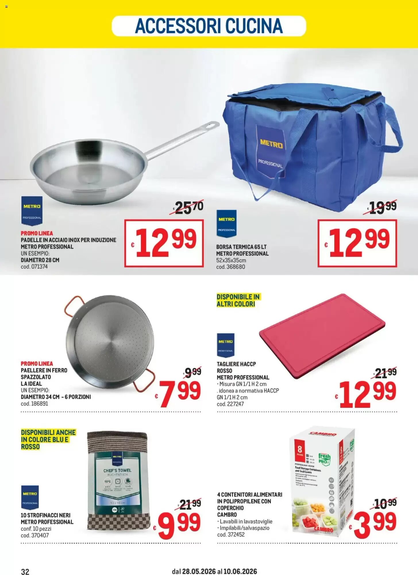 Volantino promozionale Metro  valide dal 28/05/2026 - Pagina 32.