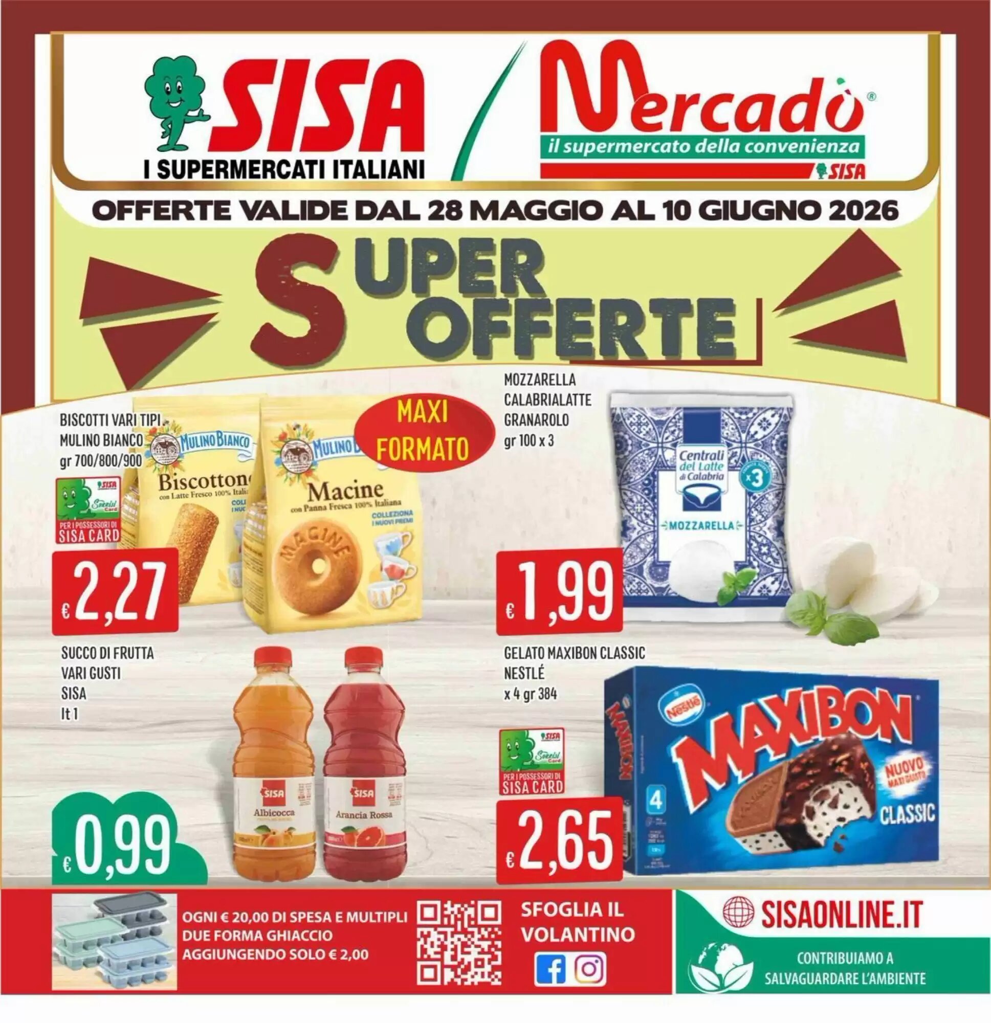 Volantino promozionale Sisa  valide dal 28/05/2026 - Pagina 1.