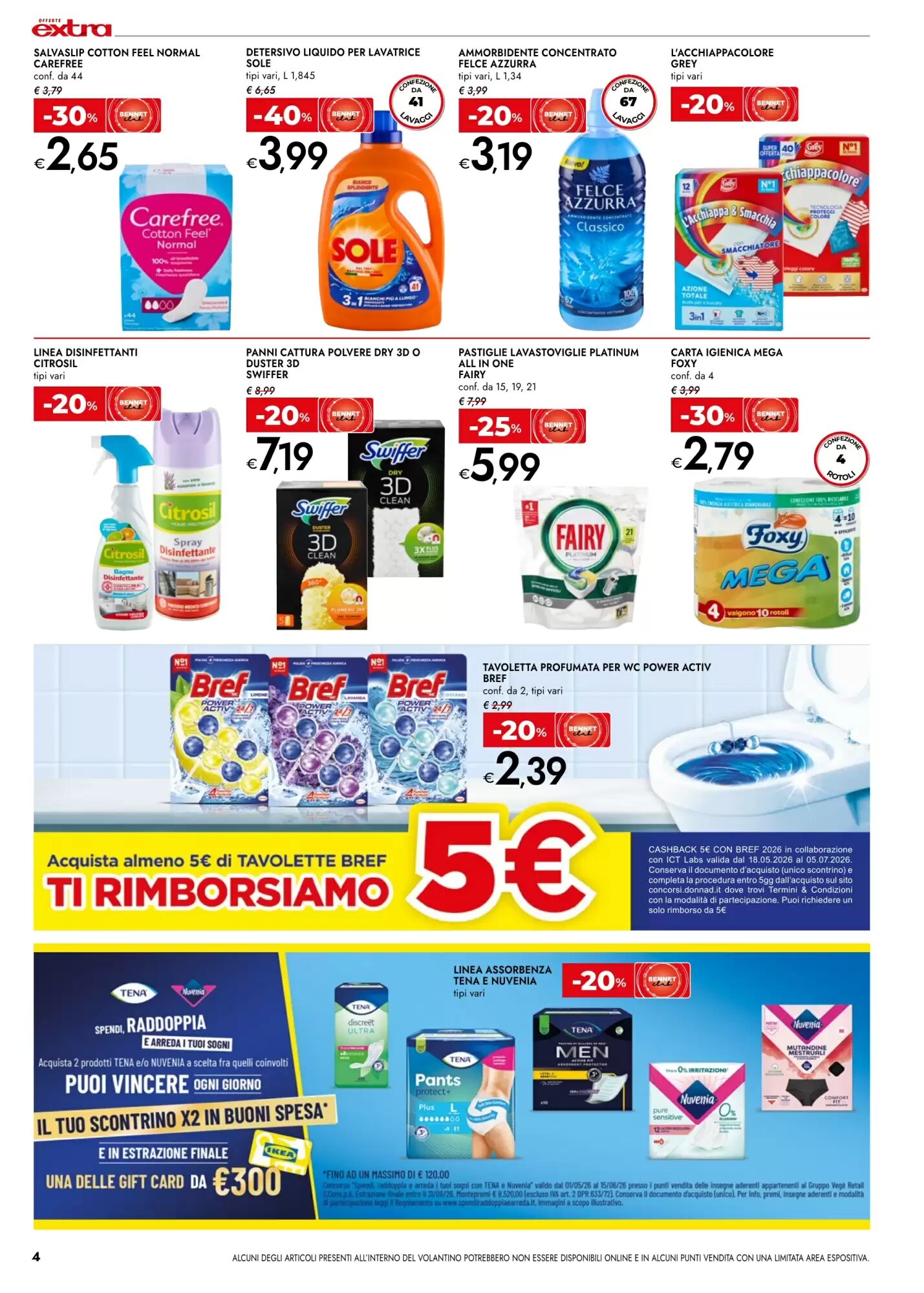Volantino promozionale Bennet  valide dal 28/05/2026 - Pagina 4.