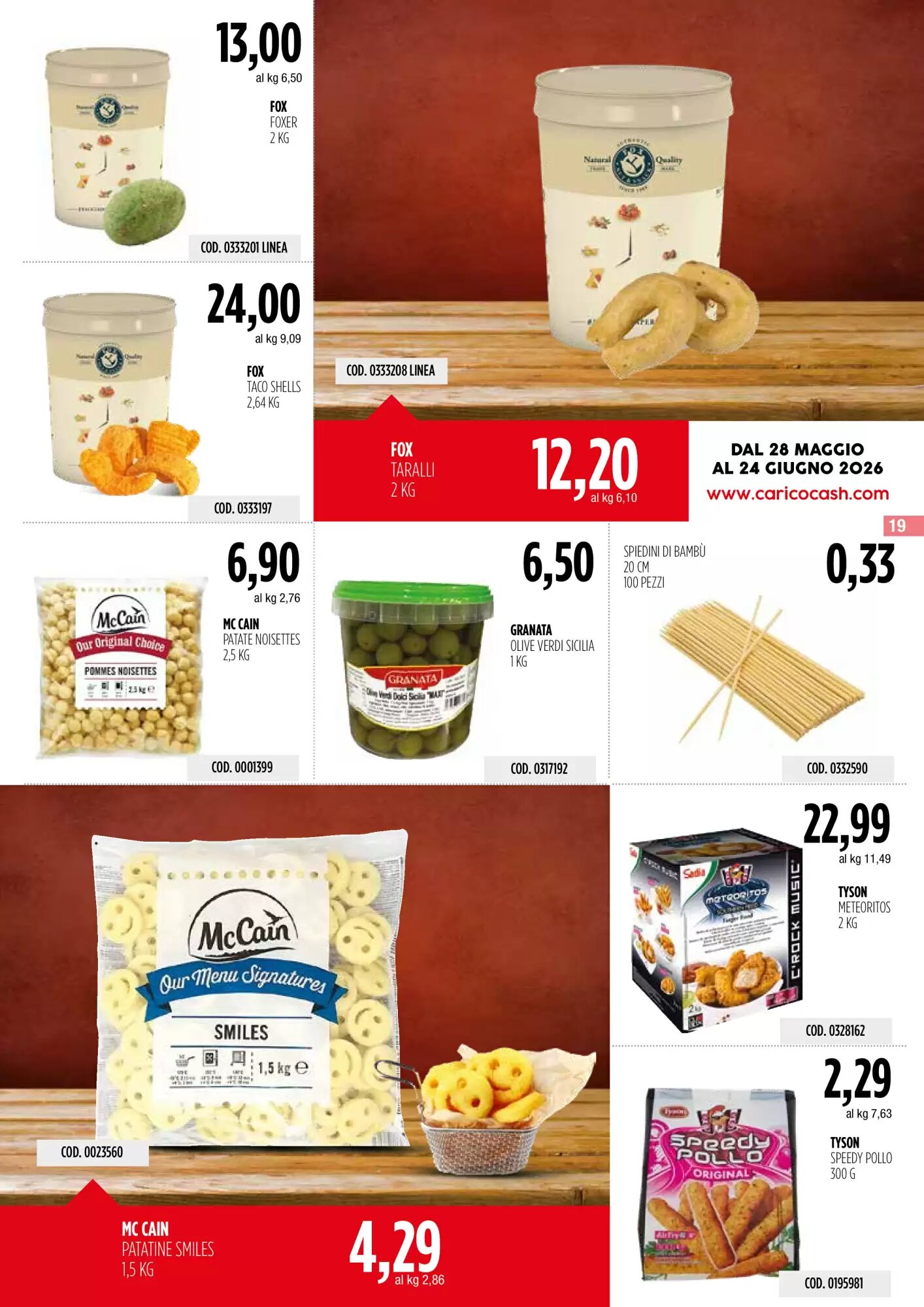 Volantino promozionale Carico Cash & Carry  valide dal 28/05/2026 - Pagina 19.