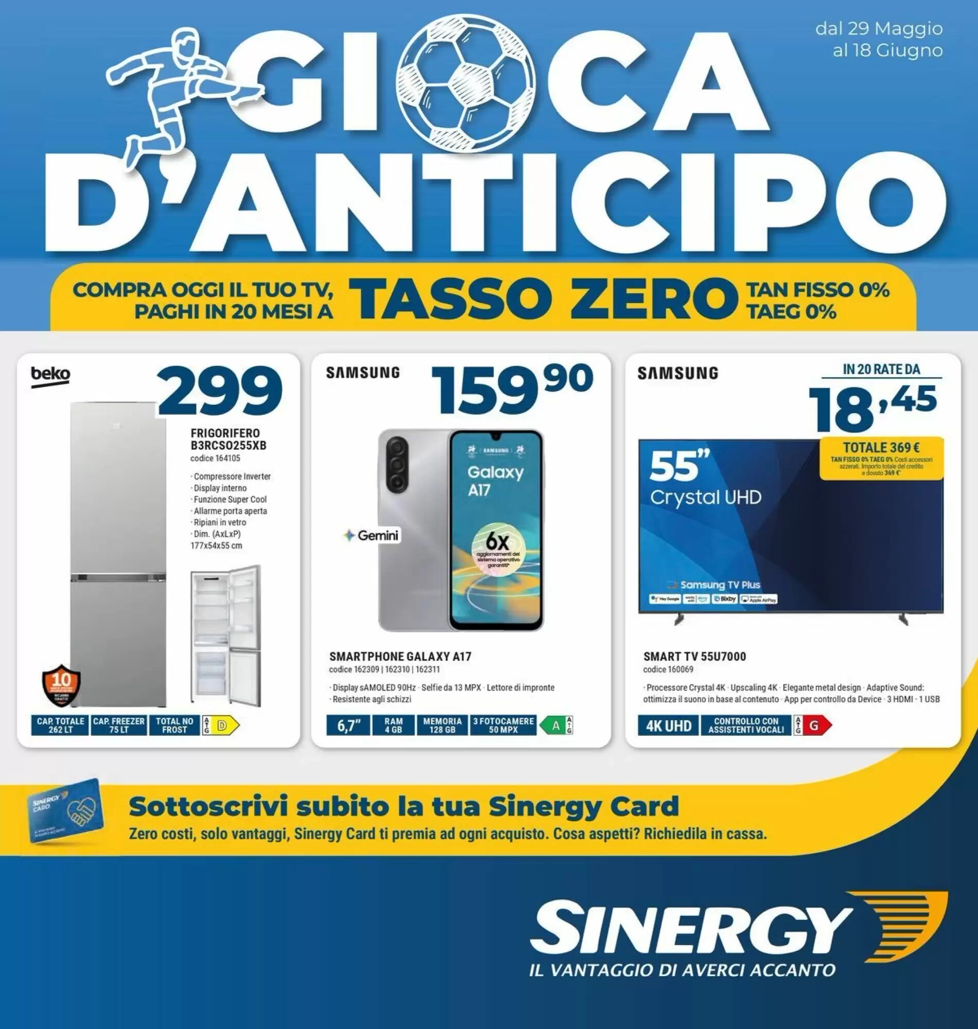 Volantino promozionale Sinergy  valide dal 29/05/2026 - Pagina 1.