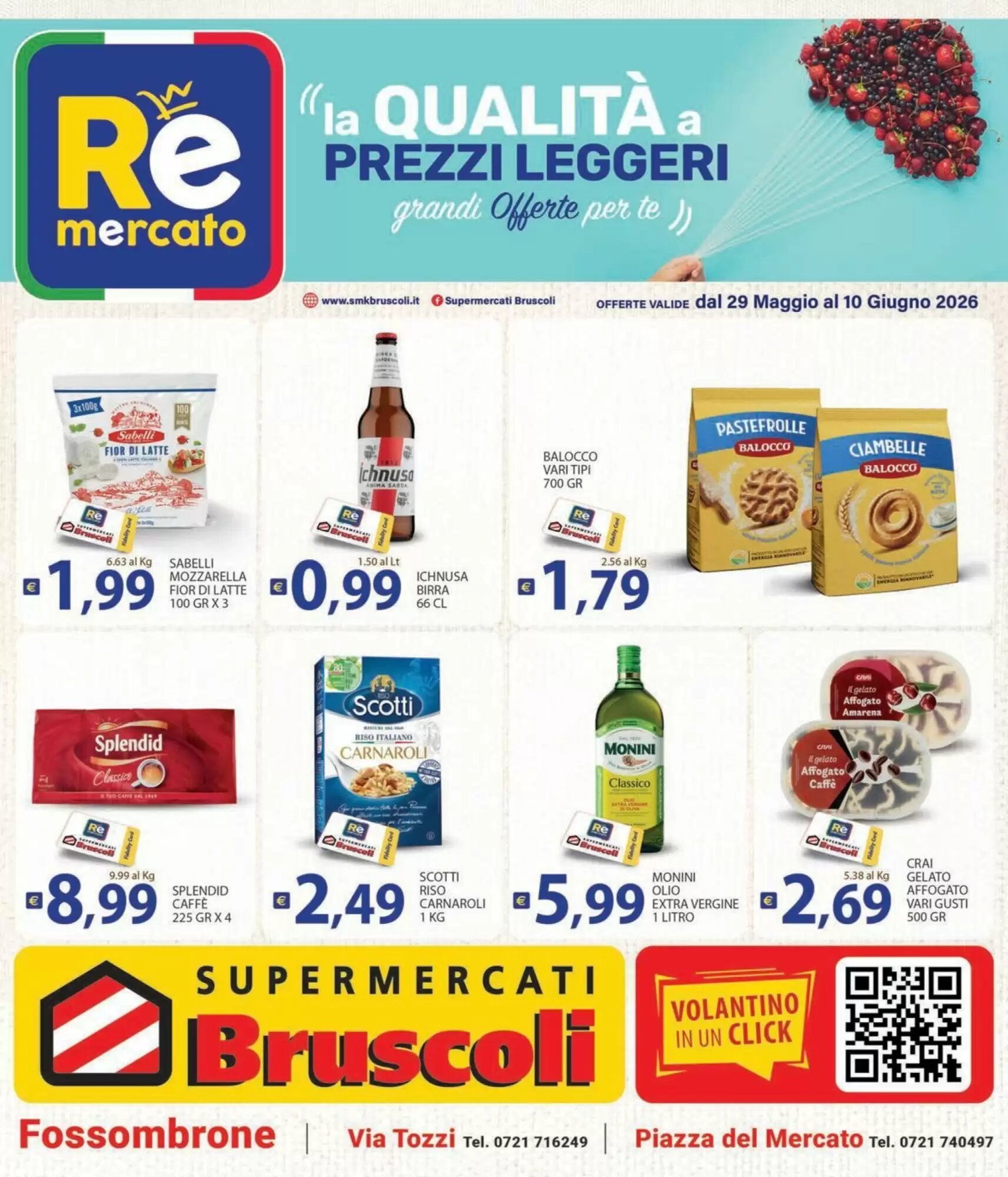 Volantino promozionale Supermercati Bruscoli  valide dal 29/05/2026 - Pagina 1.