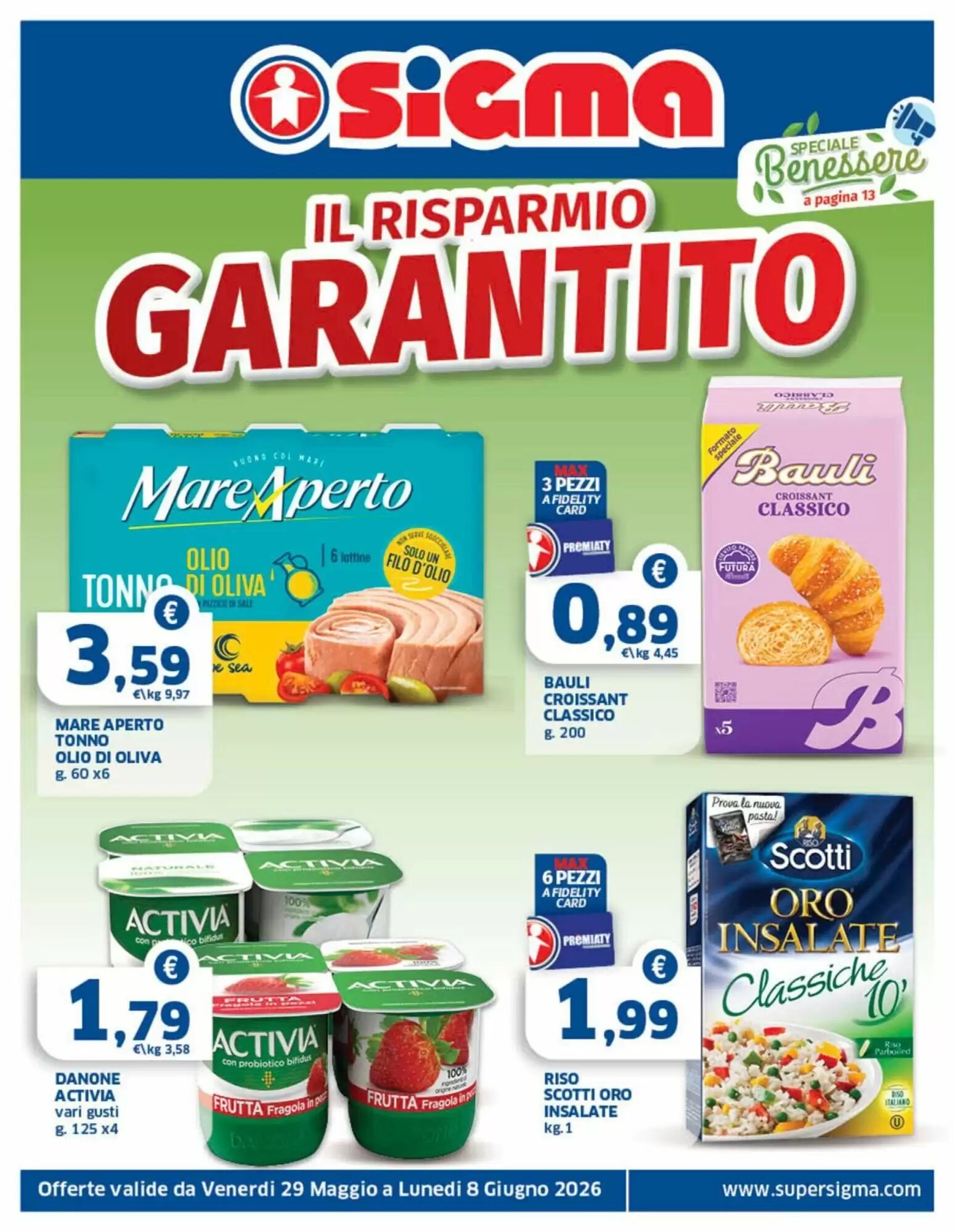 Volantino promozionale Sigma  valide dal 29/05/2026 - Pagina 1.