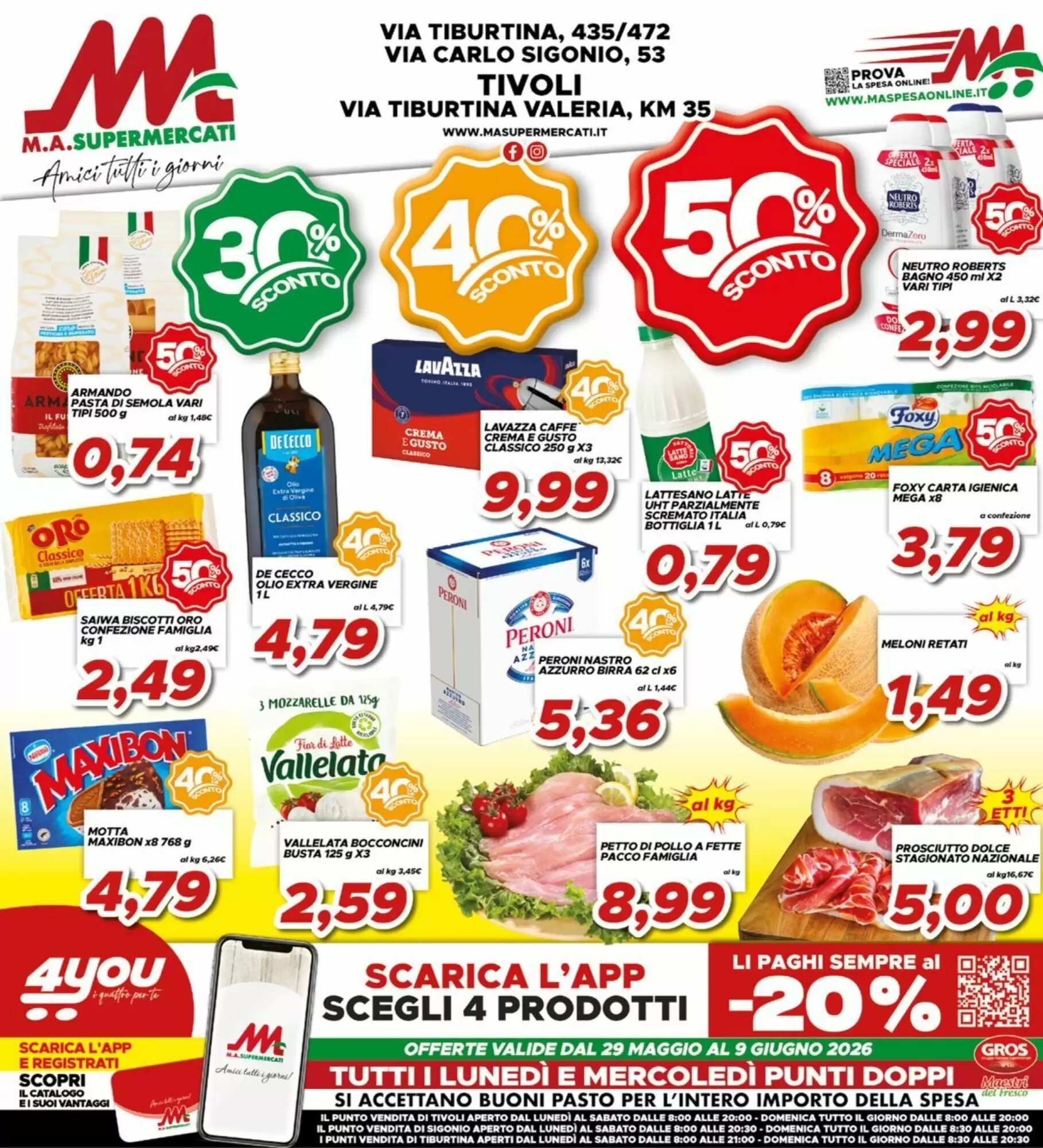 Volantino promozionale MA Supermercati  valide dal 29/05/2026 - Pagina 1.