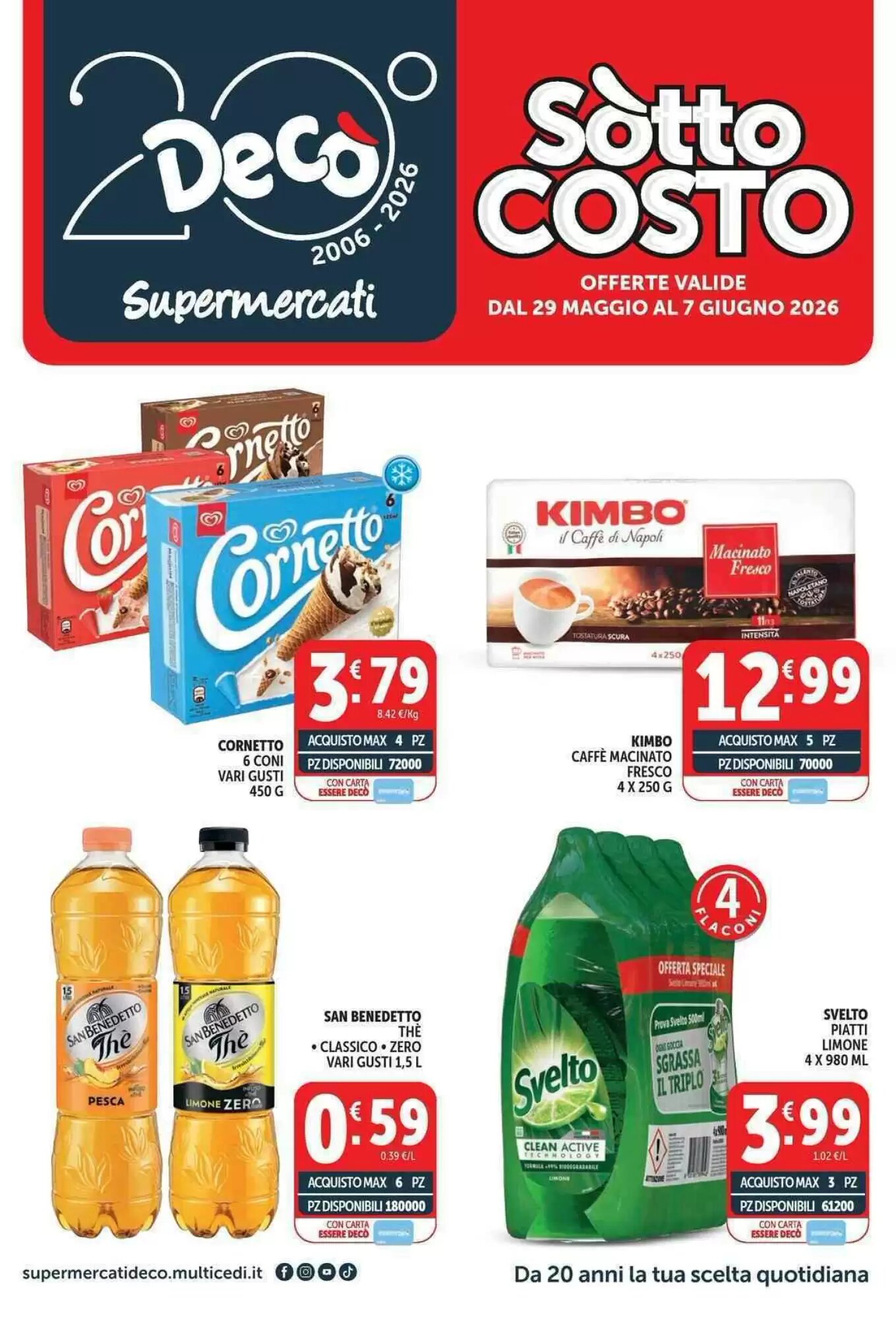 Volantino promozionale Deco Supermercati  valide dal 29/05/2026 - Pagina 1.