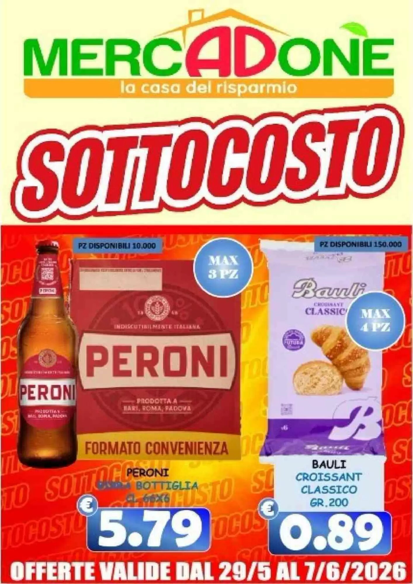 Volantino promozionale MercADone  valide dal 29/05/2026 - Pagina 1.