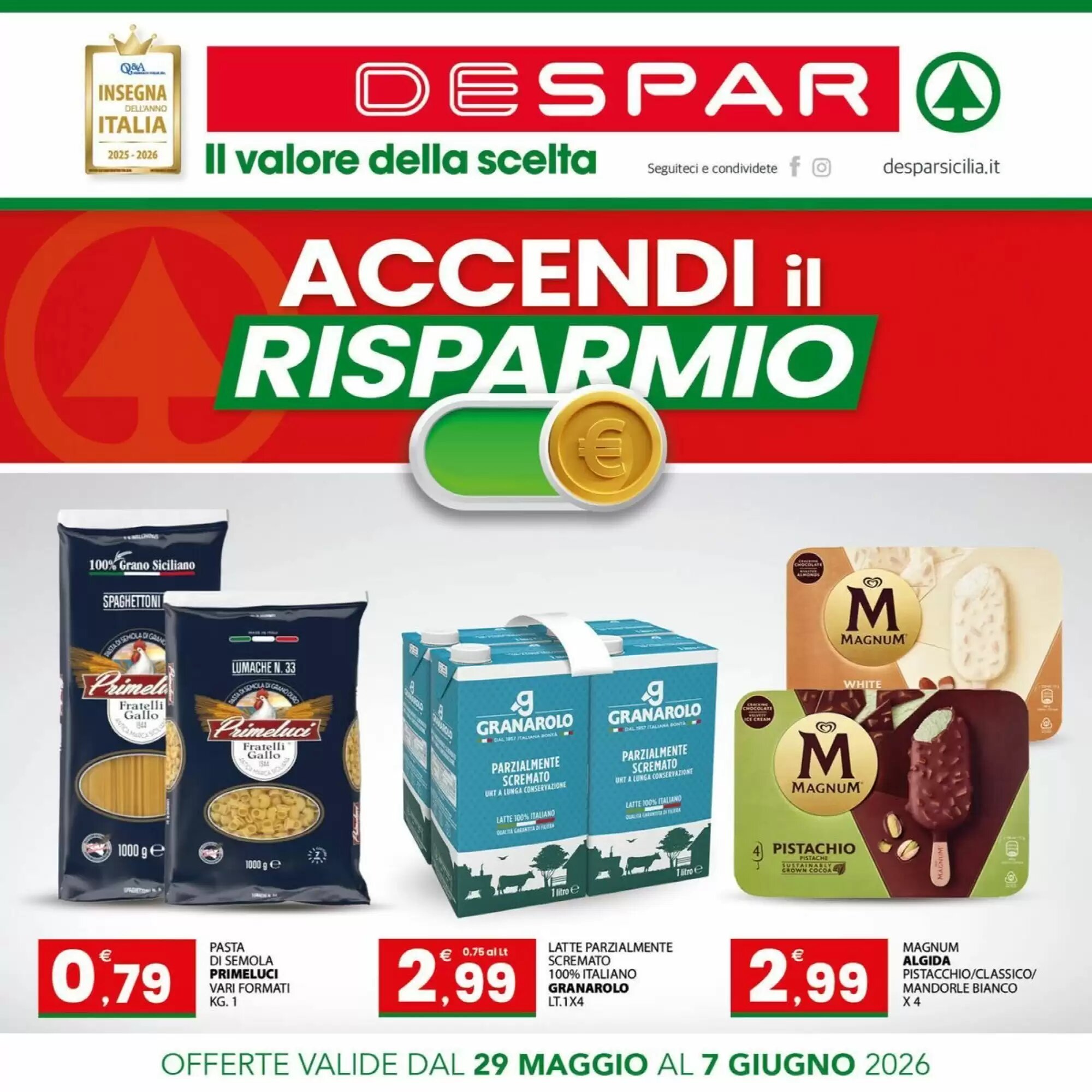 Volantino promozionale Despar  valide dal 29/05/2026 - Pagina 1.
