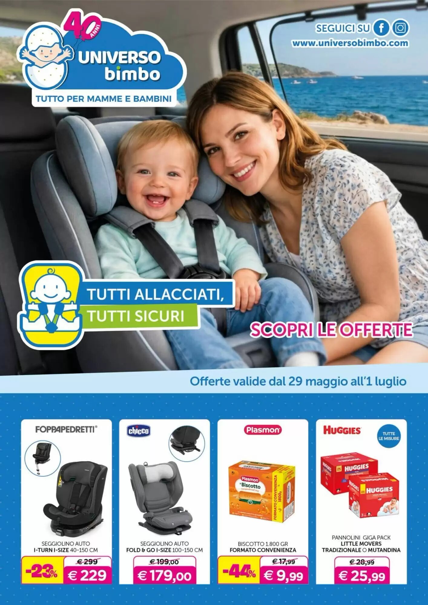 Volantino promozionale Universo Bimbo  valide dal 29/05/2026 - Pagina 1.