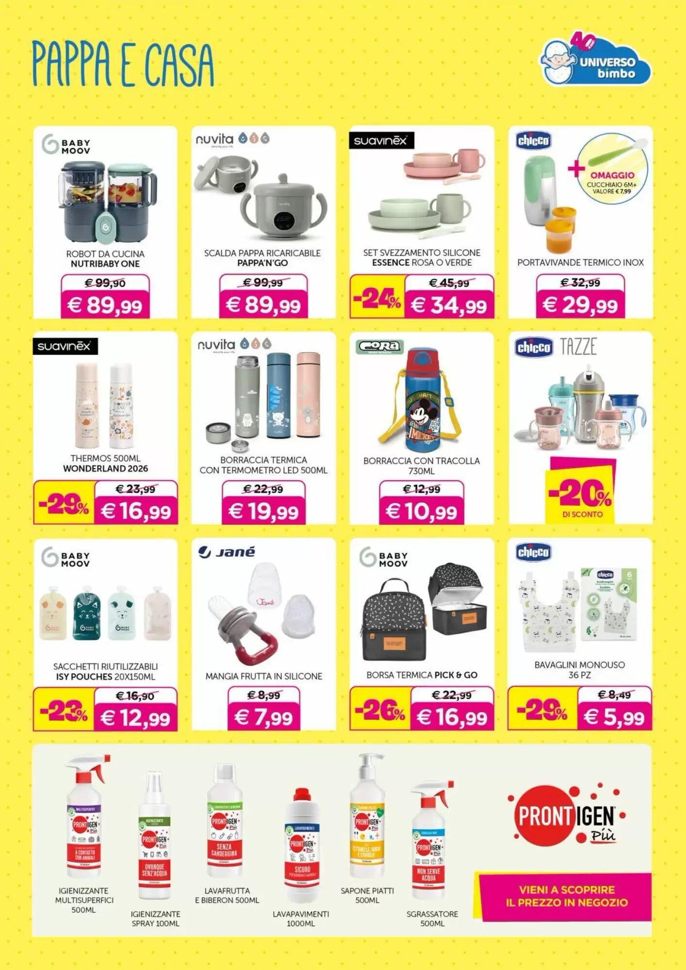 Volantino promozionale Universo Bimbo  valide dal 29/05/2026 - Pagina 16.
