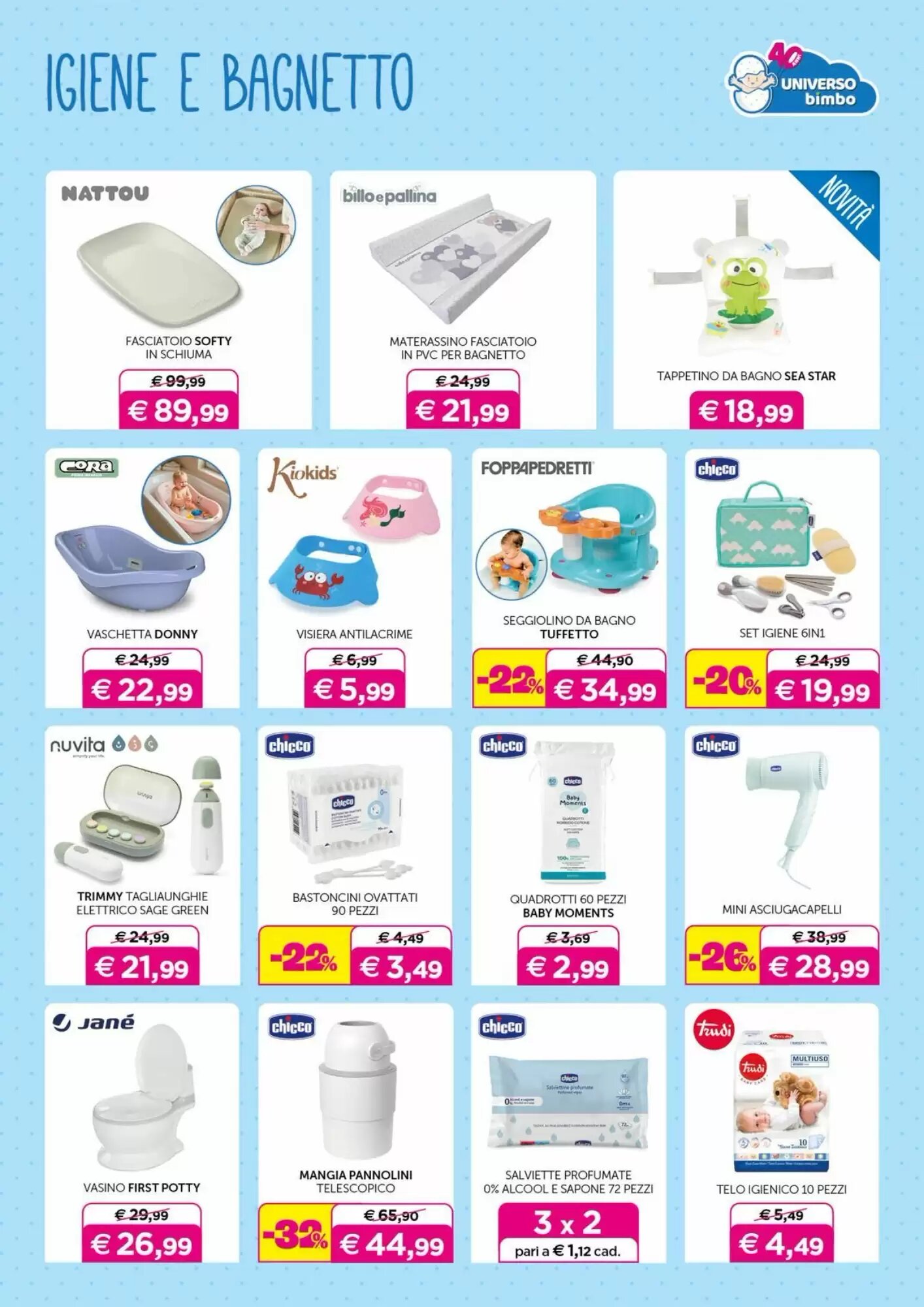 Volantino promozionale Universo Bimbo  valide dal 29/05/2026 - Pagina 19.