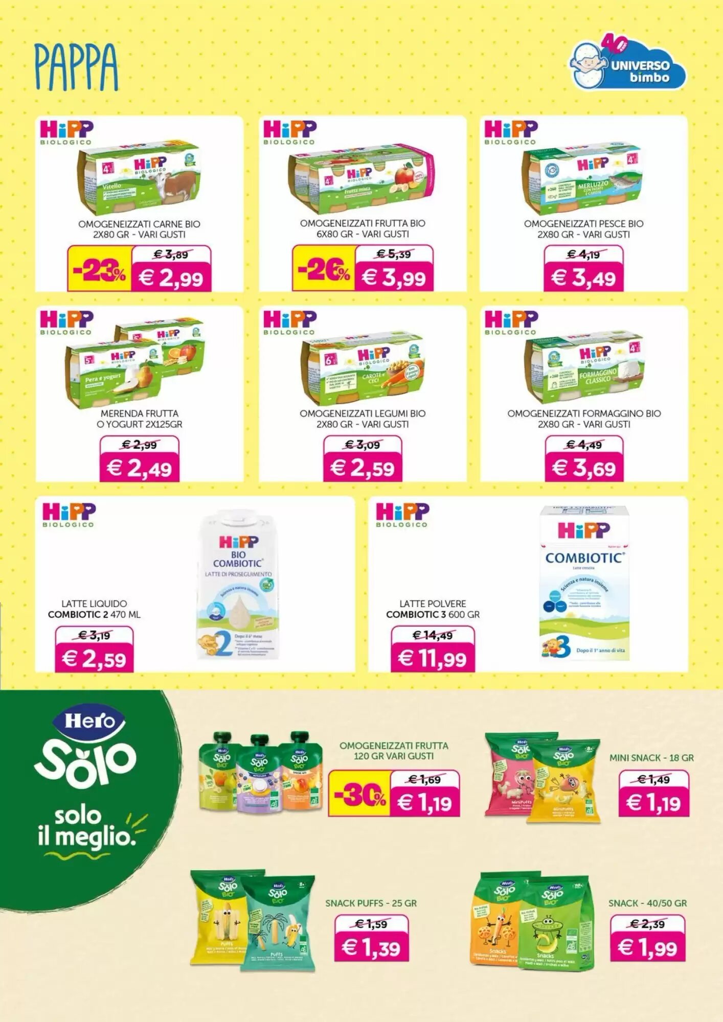 Volantino promozionale Universo Bimbo  valide dal 29/05/2026 - Pagina 23.