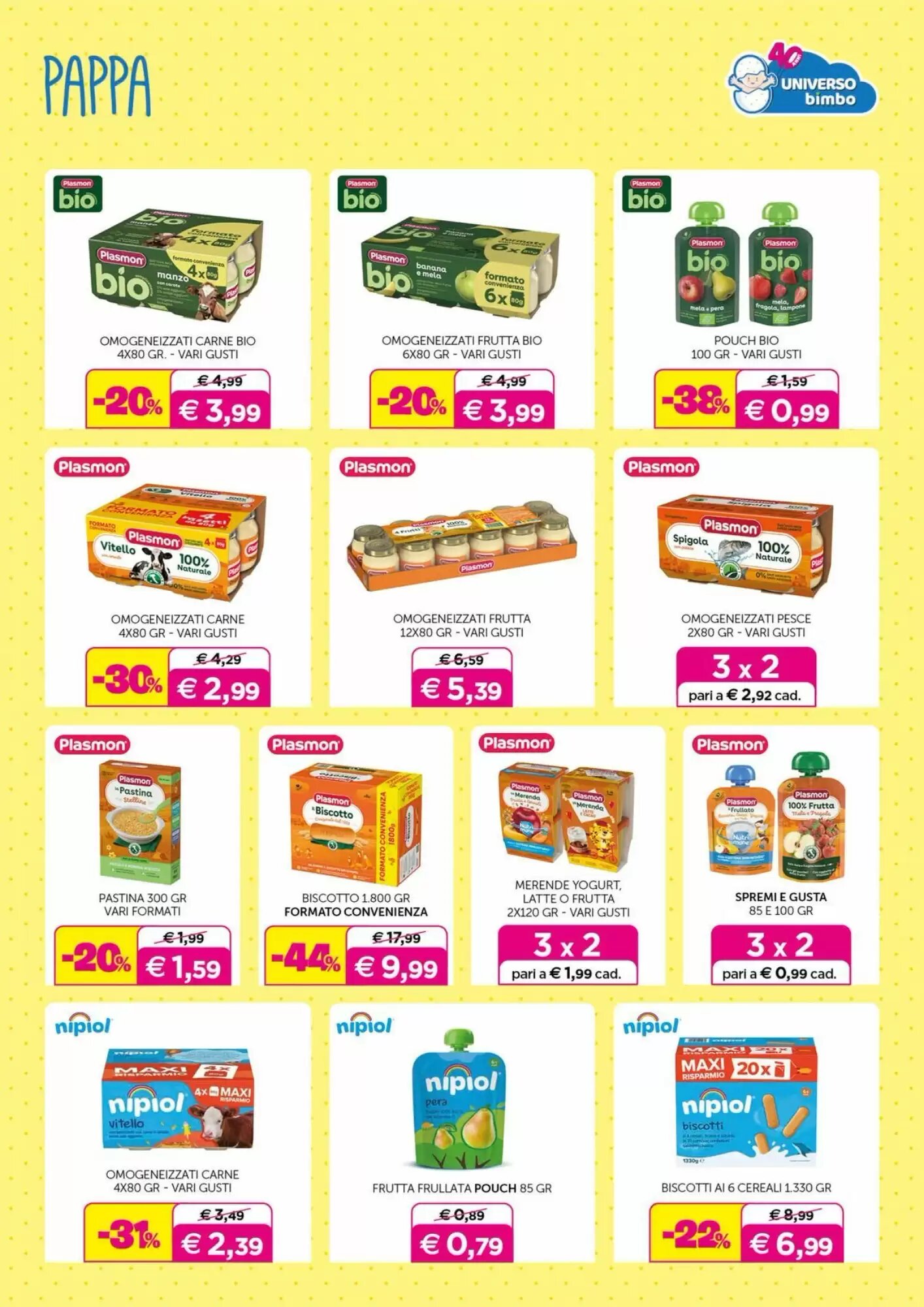 Volantino promozionale Universo Bimbo  valide dal 29/05/2026 - Pagina 24.