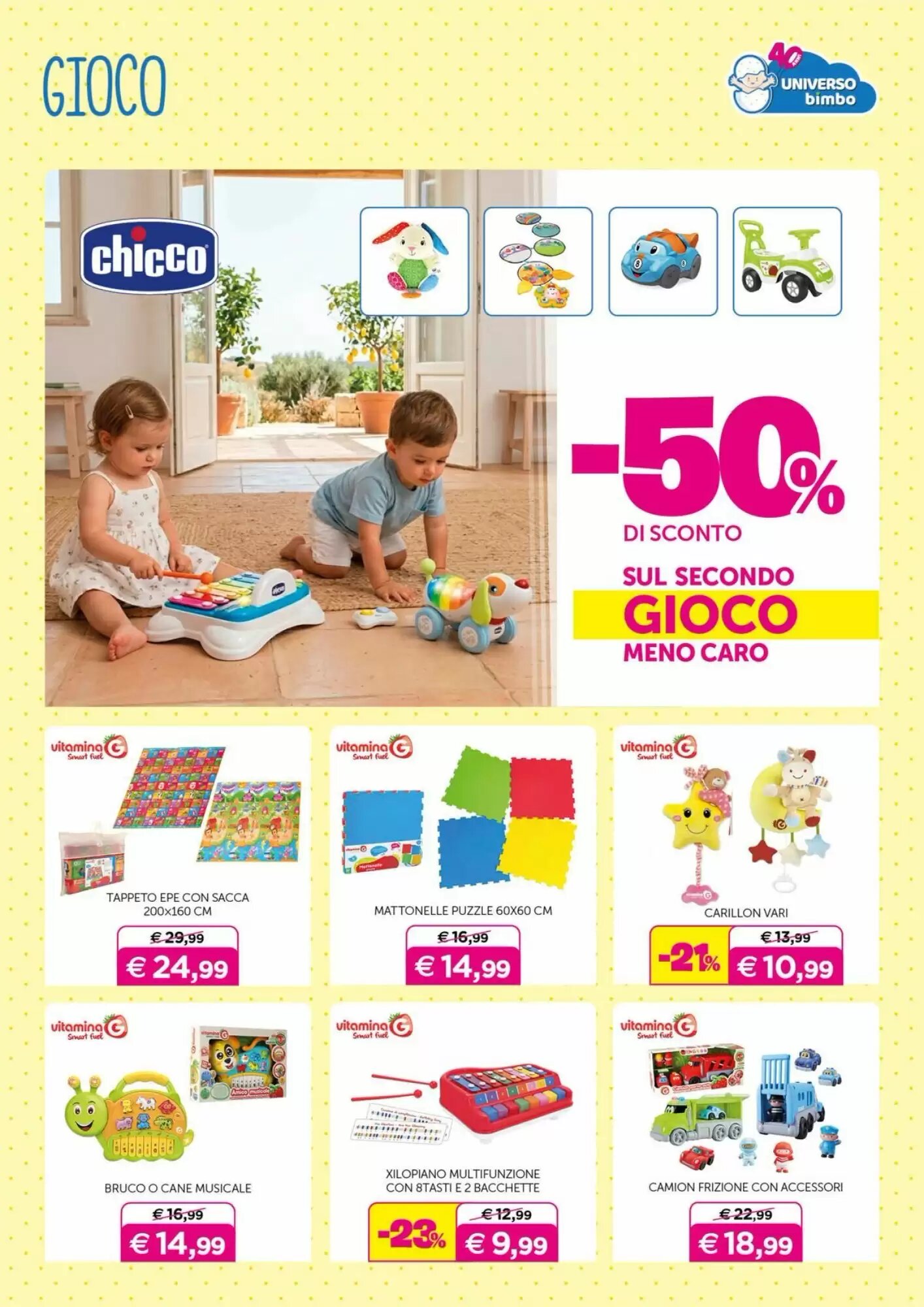 Volantino promozionale Universo Bimbo  valide dal 29/05/2026 - Pagina 28.