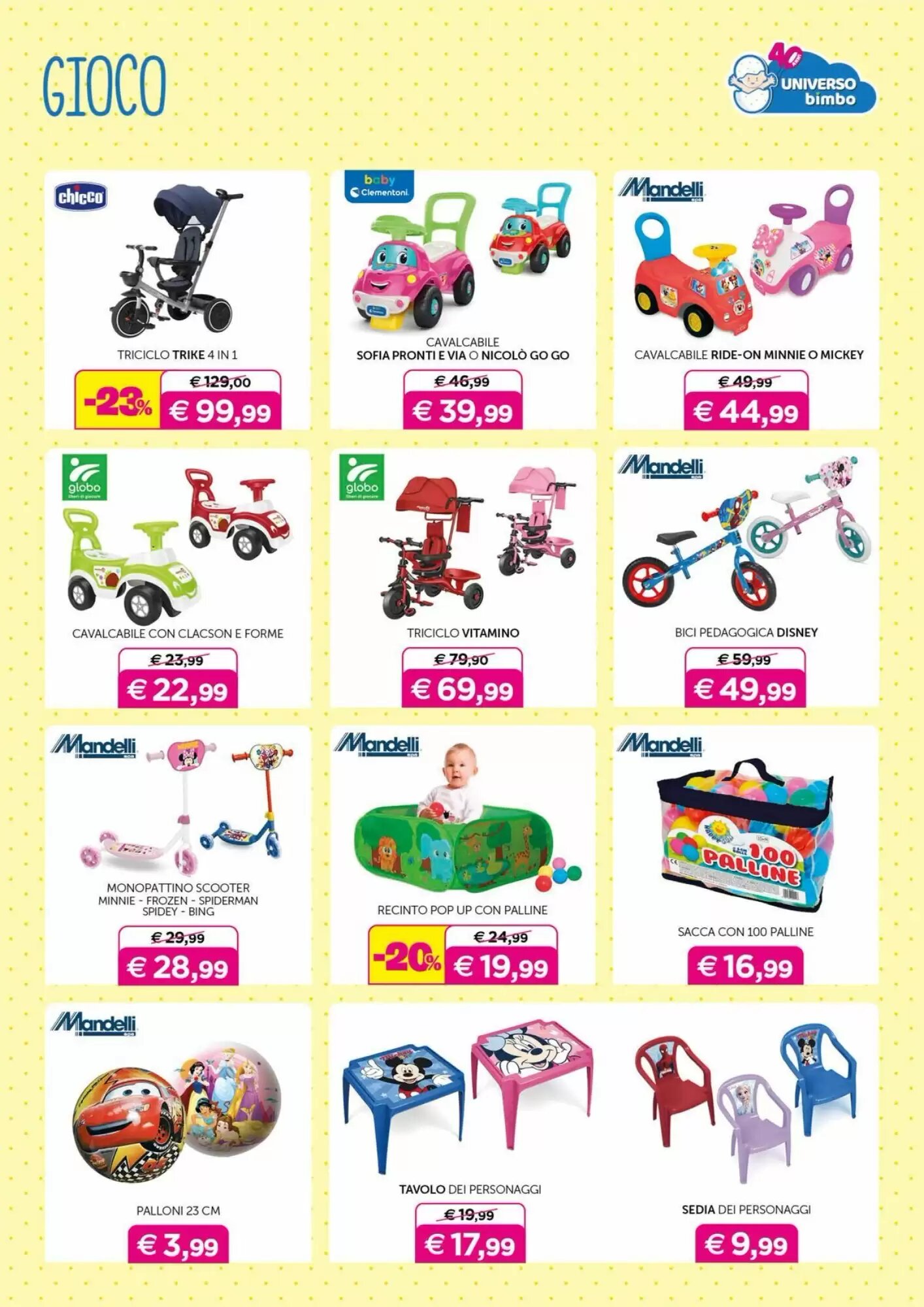 Volantino promozionale Universo Bimbo  valide dal 29/05/2026 - Pagina 30.
