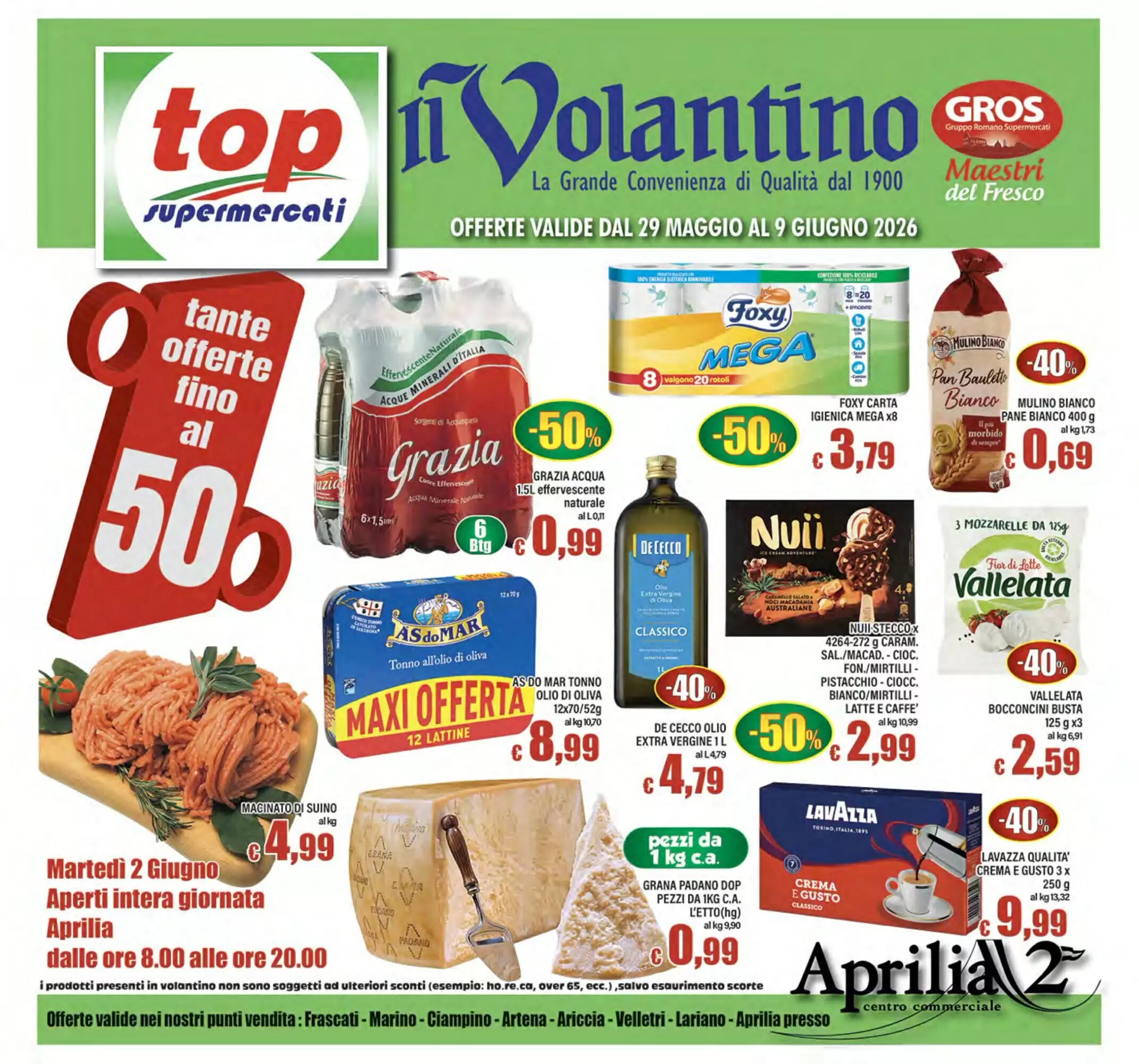 Volantino promozionale Top Supermercati  valide dal 29/05/2026 - Pagina 1.