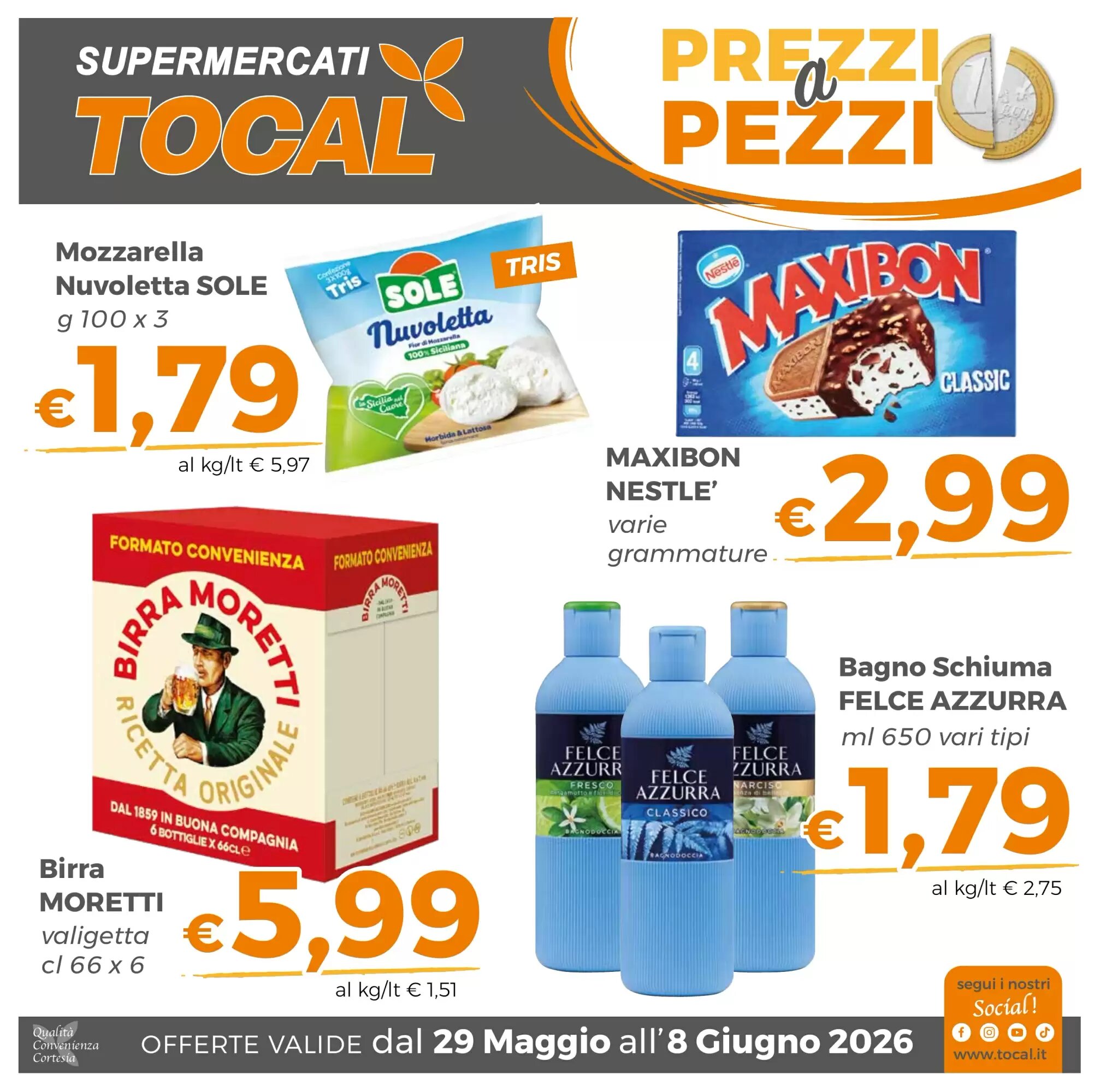 Volantino promozionale Tocal  valide dal 29/05/2026 - Pagina 1.