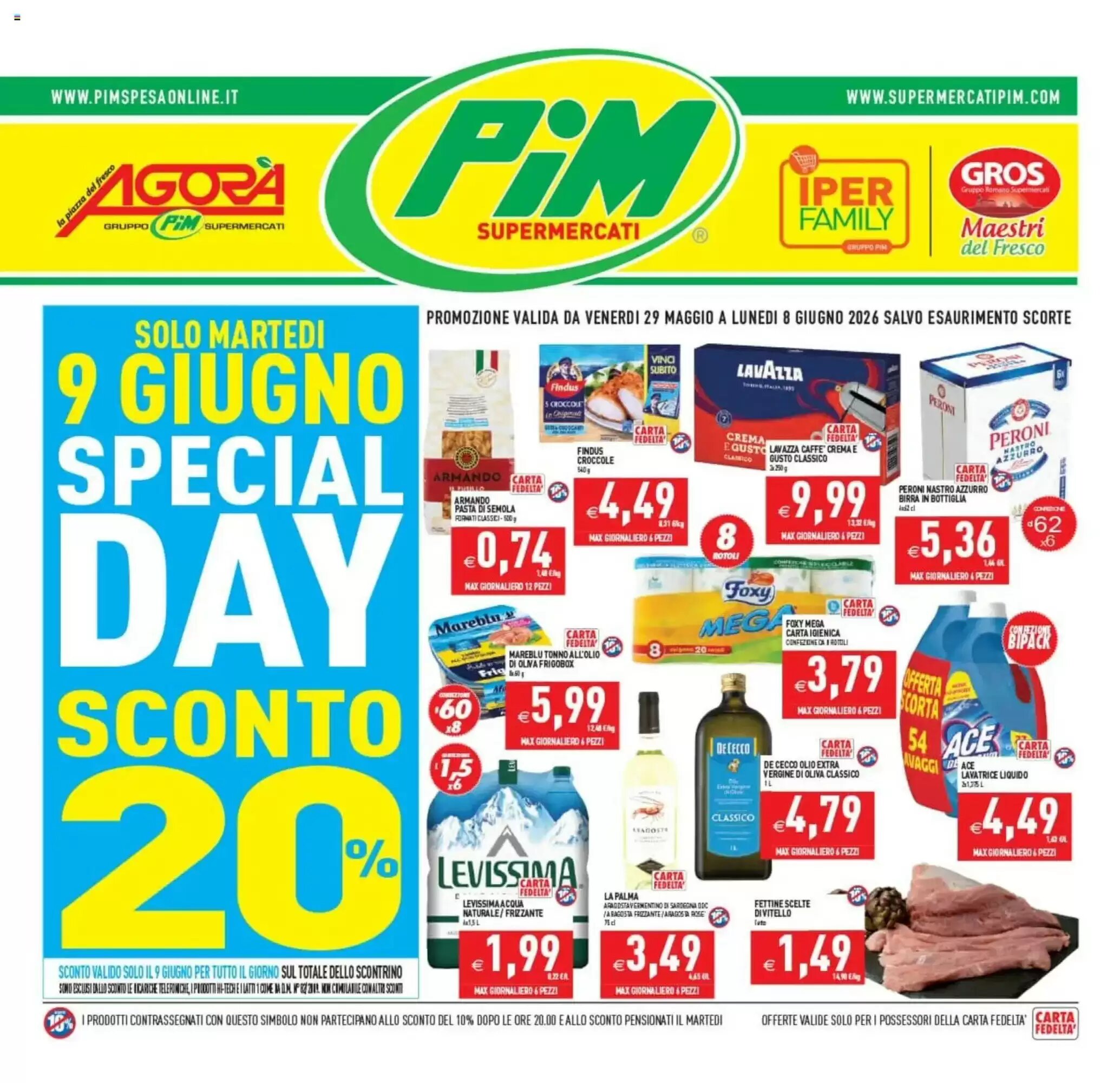 Volantino promozionale Pim Supermercati  valide dal 29/05/2026 - Pagina 1.