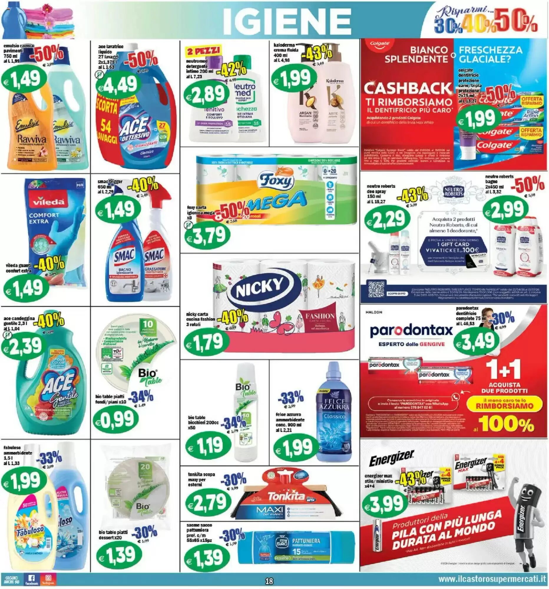 Volantino promozionale Il Castoro Supermercati  valide dal 29/05/2026 - Pagina 18.